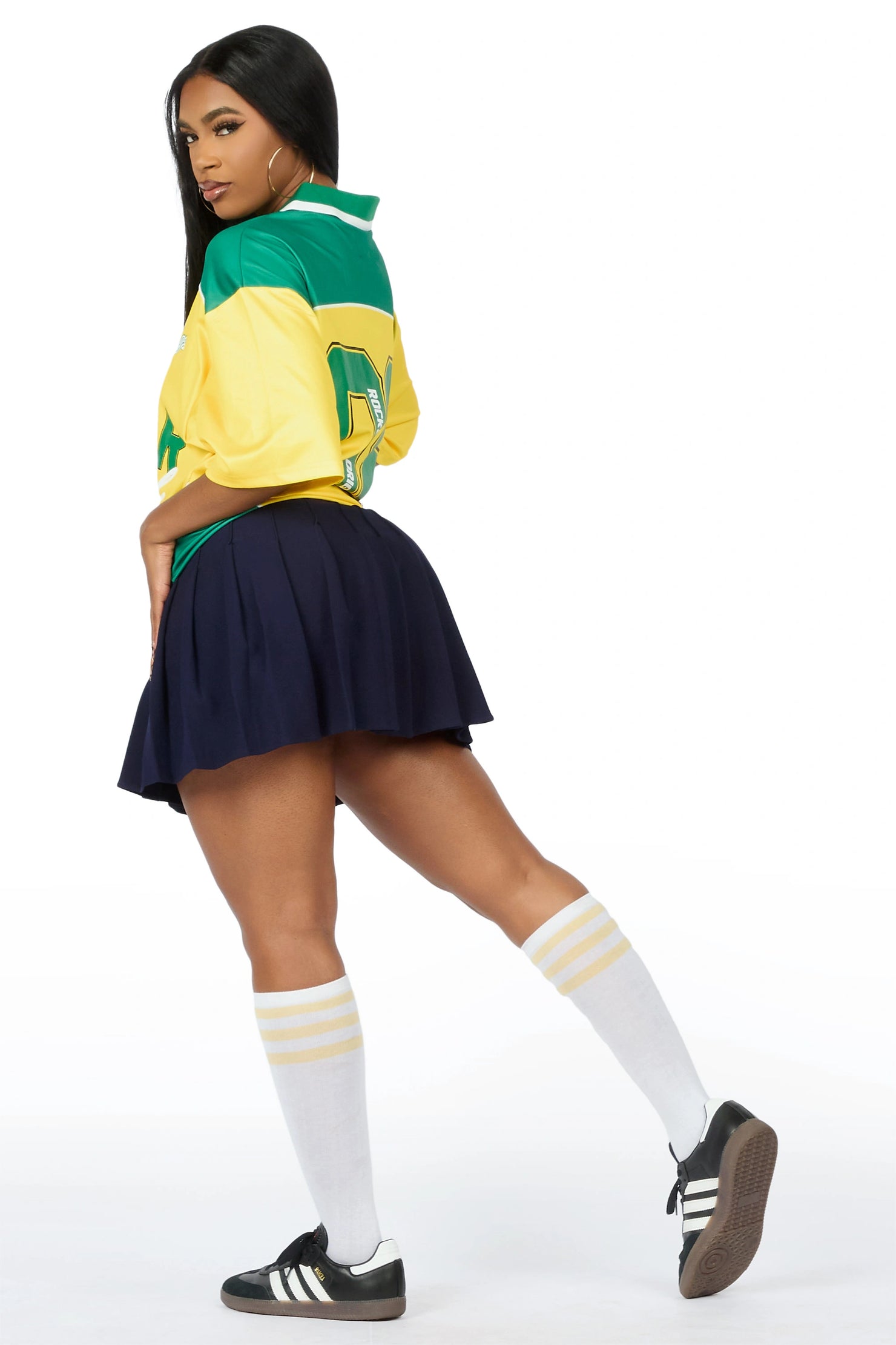 Sheanette Yellow/Green Graphic Jersey