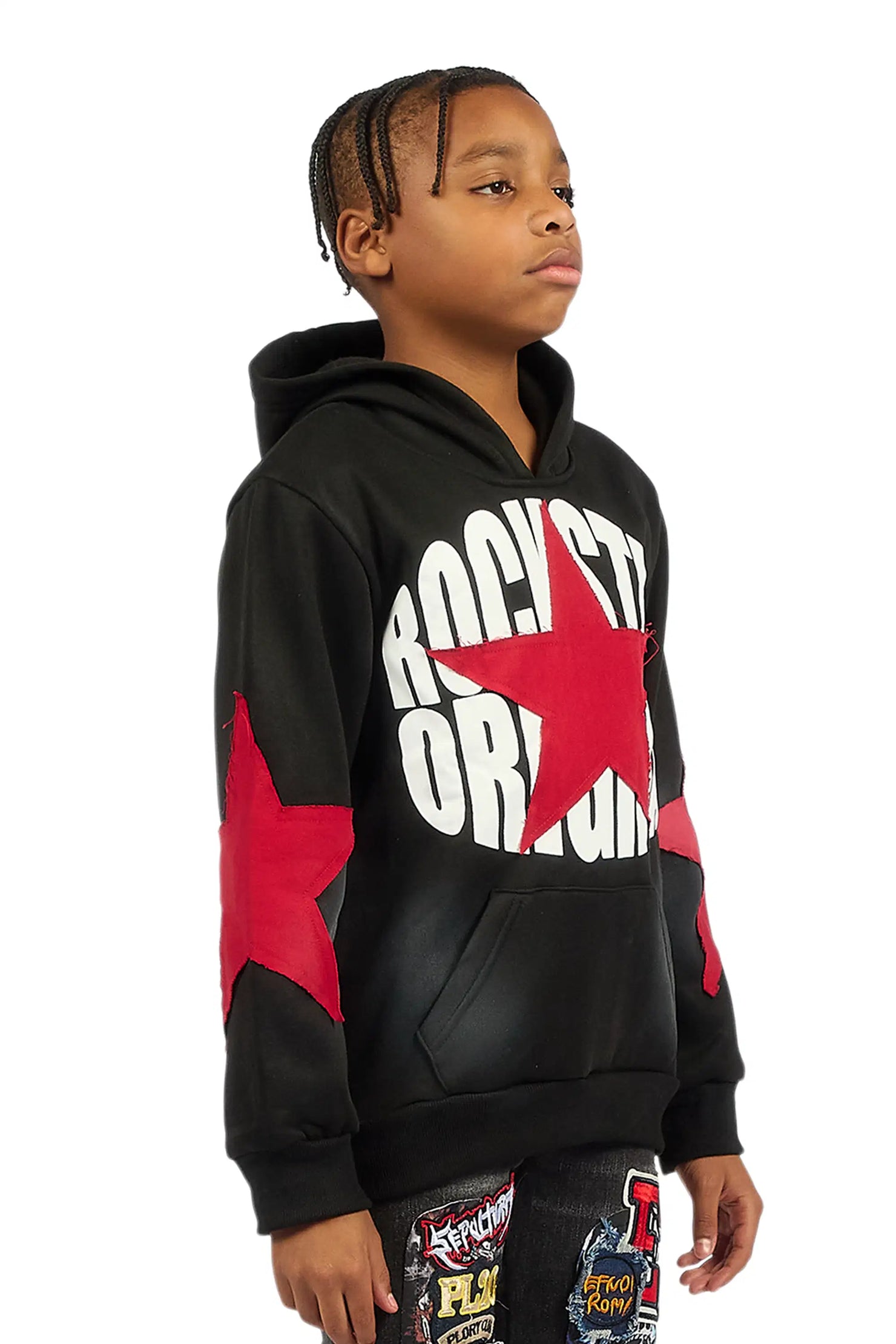 Boys States 2.0 Black Graphic Hoodie