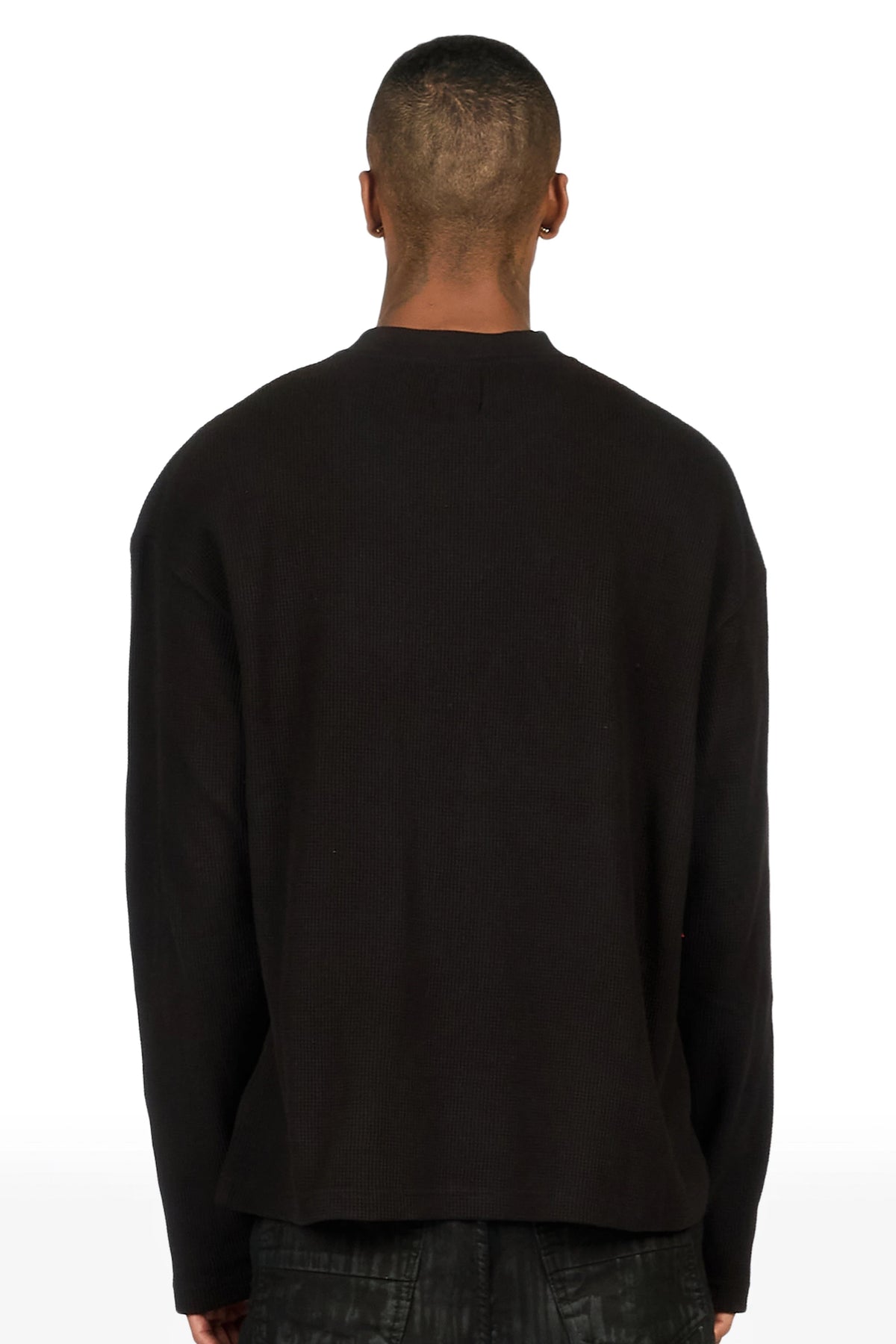 Caliz Black Thermal Long Sleeve T-Shirt