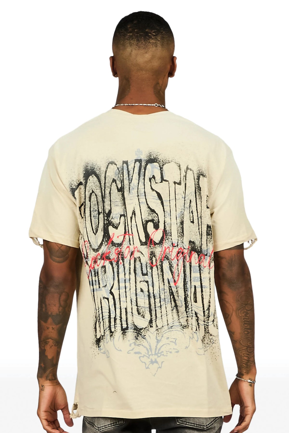 Irix Beige Oversized Graphic T-Shirt