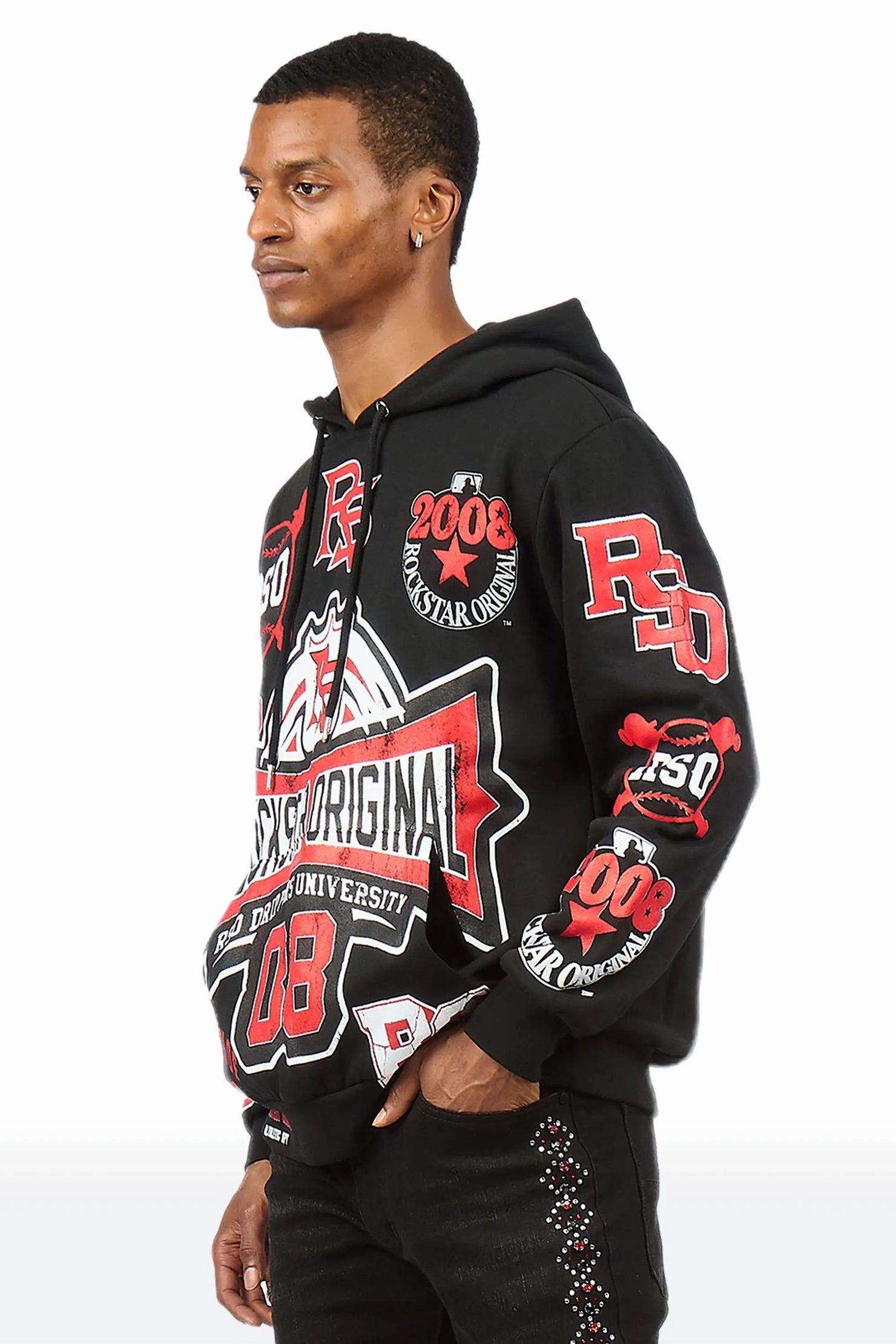 Mavrix Black Graphic Hoodie