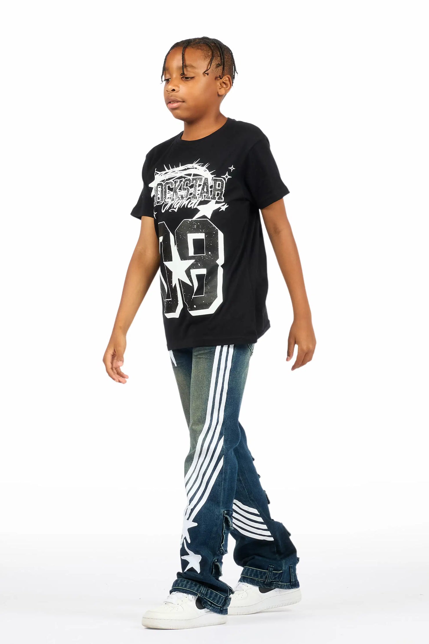 Boys Jazz Dark Wash Stacked Jean