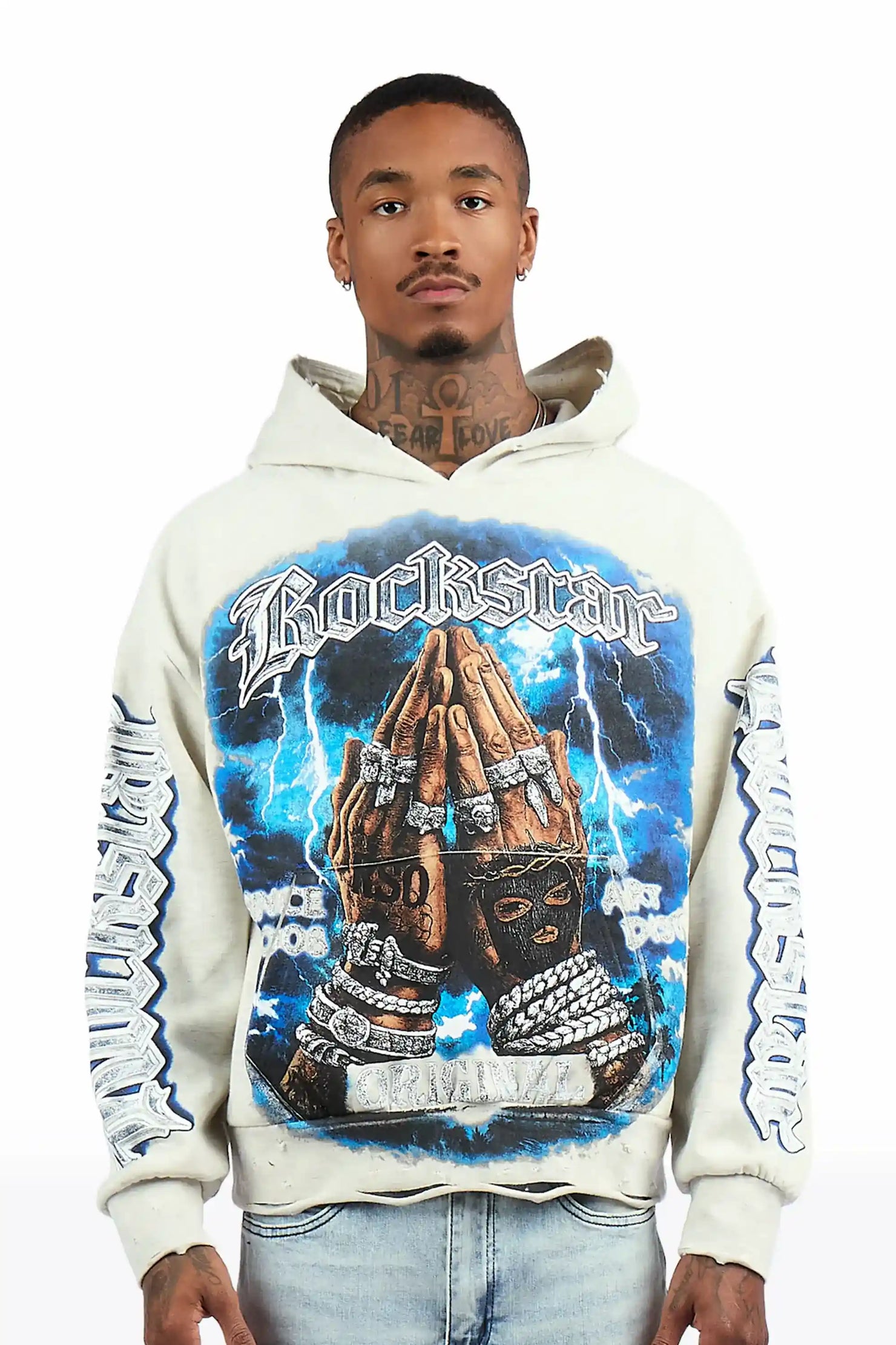 Thorne Light Oatmeal Graphic Hoodie