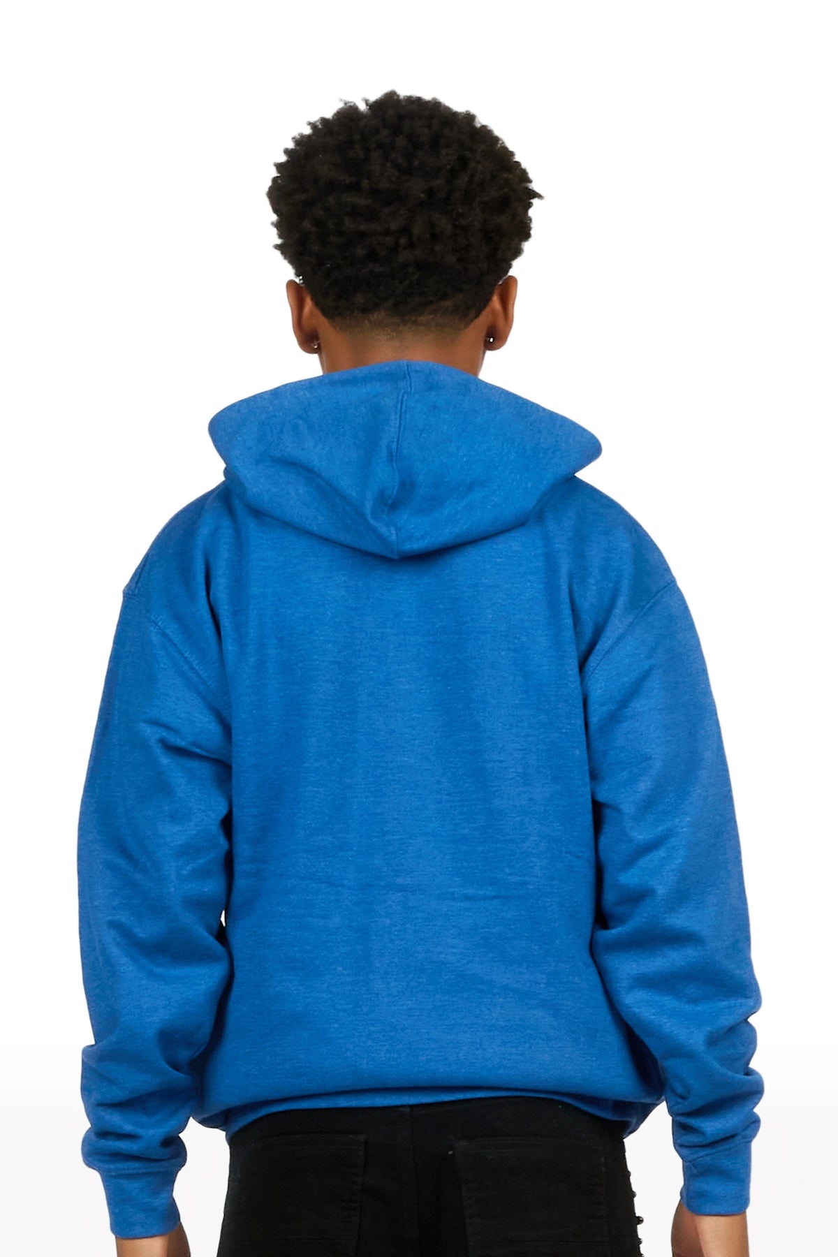 Boys Art Dist Royal Blue Graphic Zip Up Hoodie
