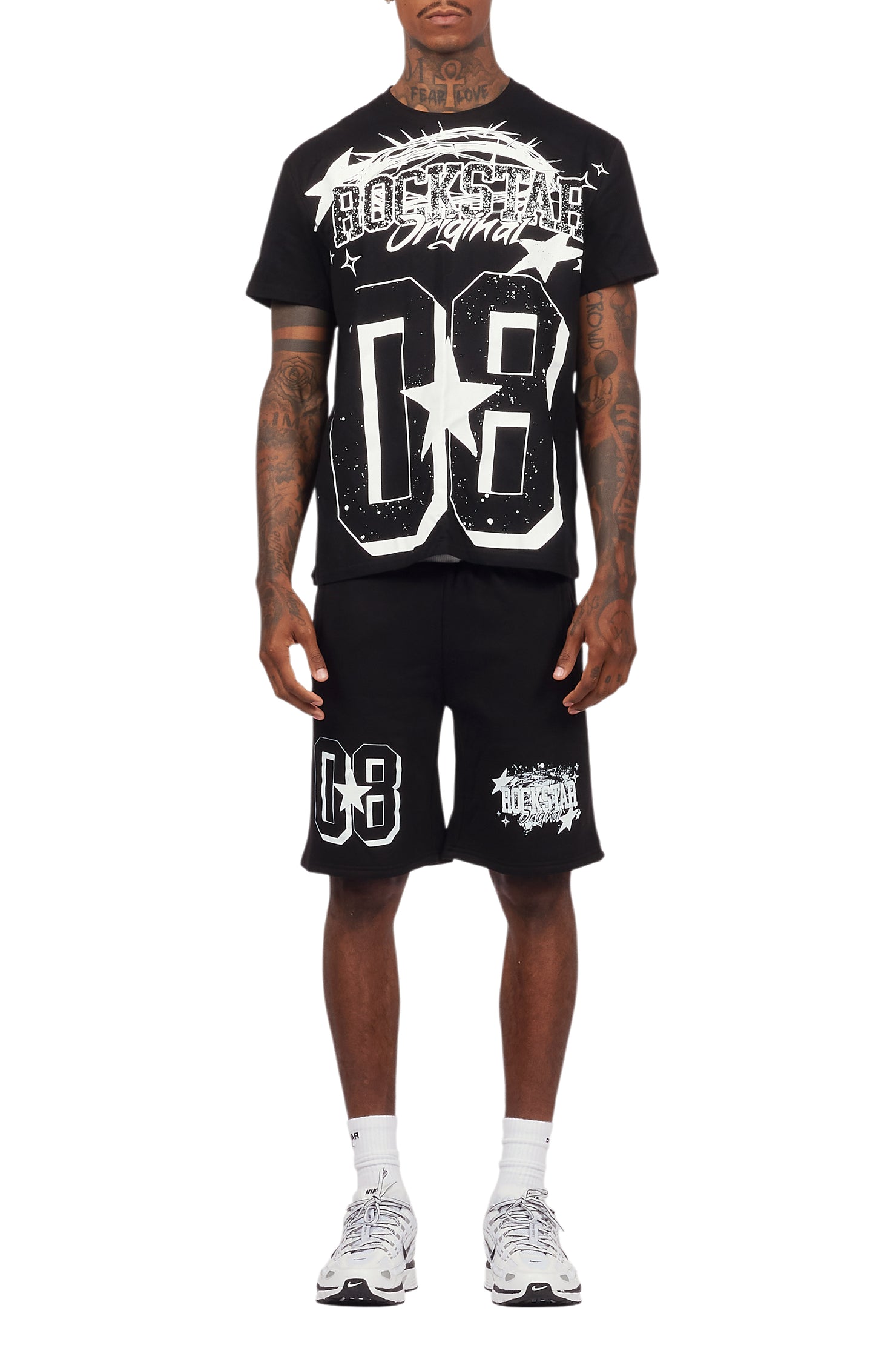Allstar Black/White T-Shirt Short Set