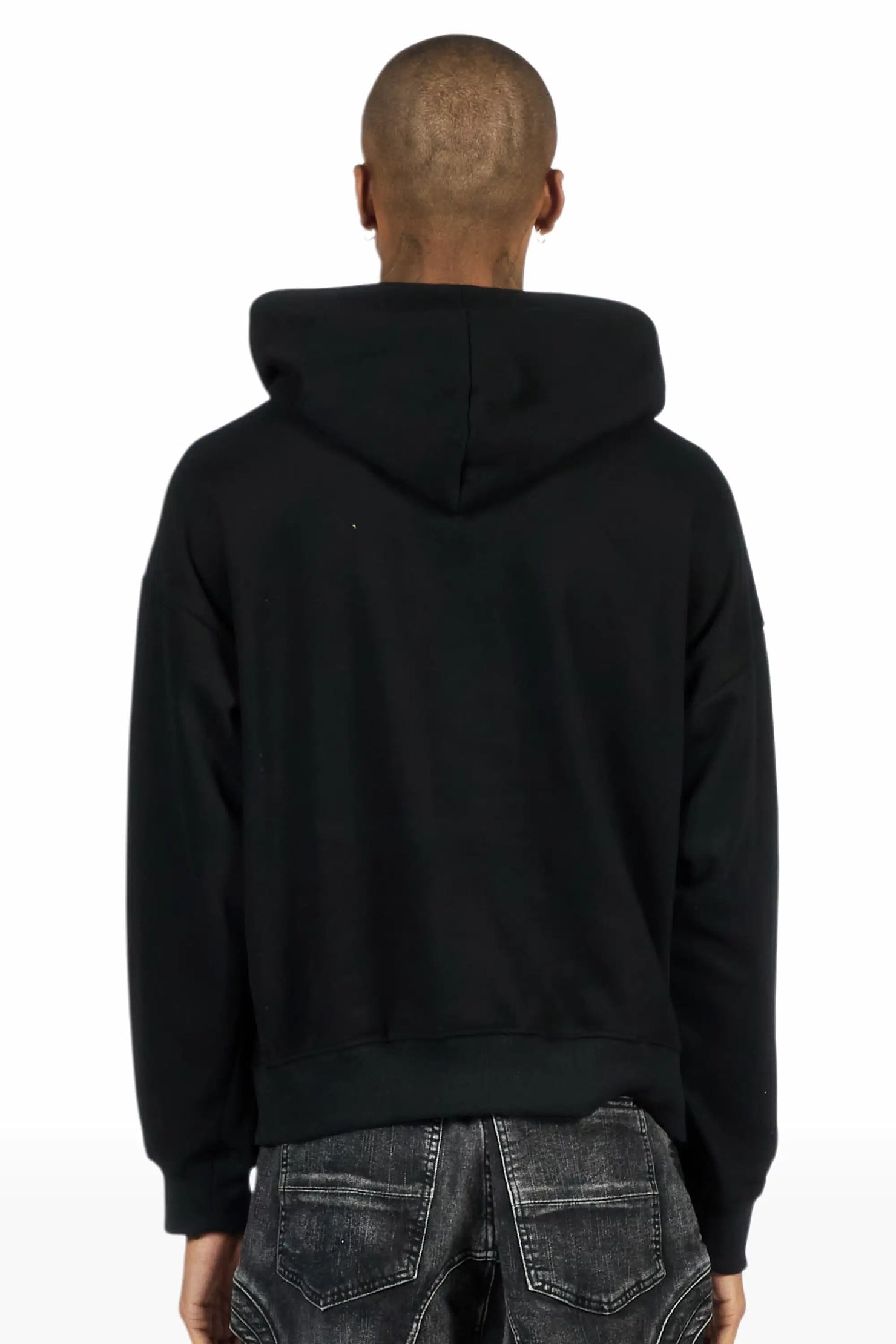 Blaek Black Rhinestone Oversized Hoodie