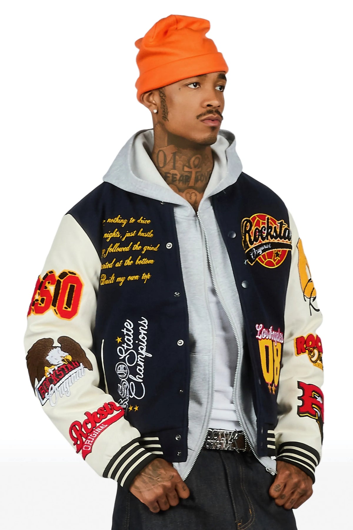 Griffith Navy Varsity Jacket