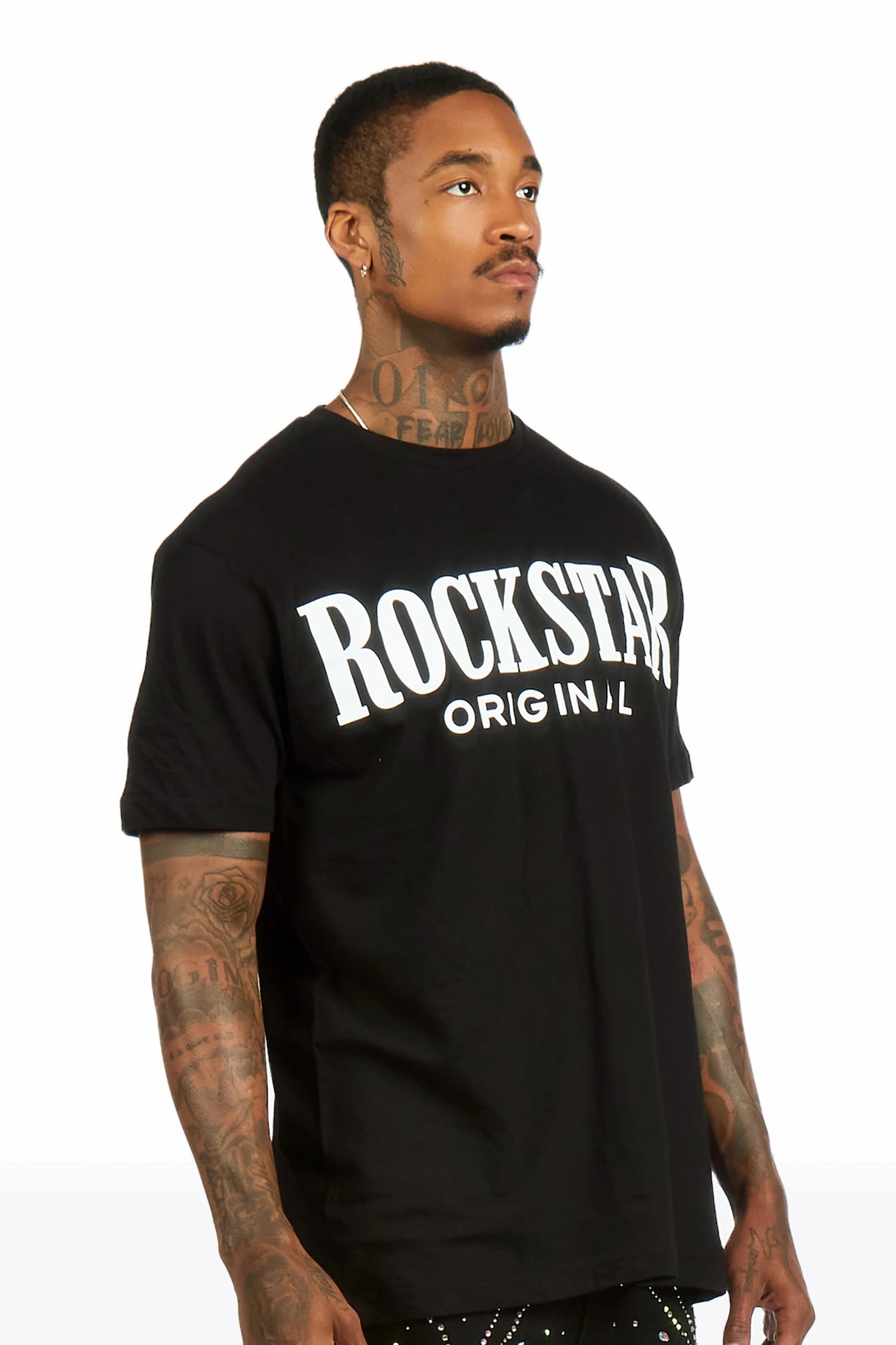 Rio 2.0 Black Oversized Graphic T-Shirt