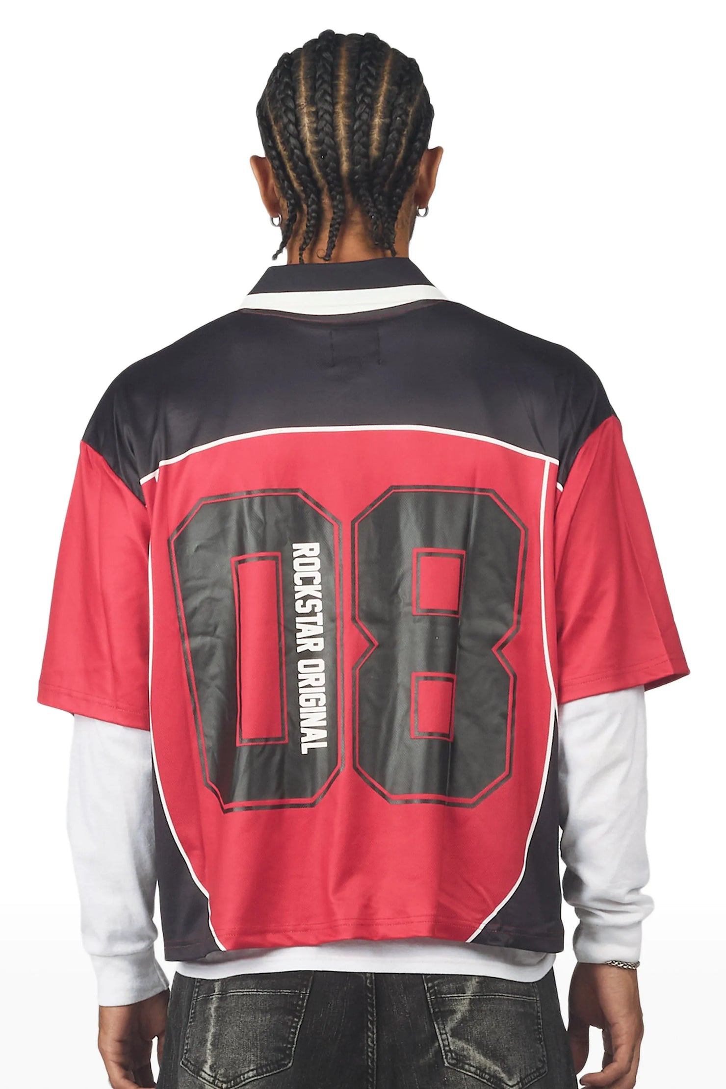 Roche Red World Soccer Inspired Graphic Jersey