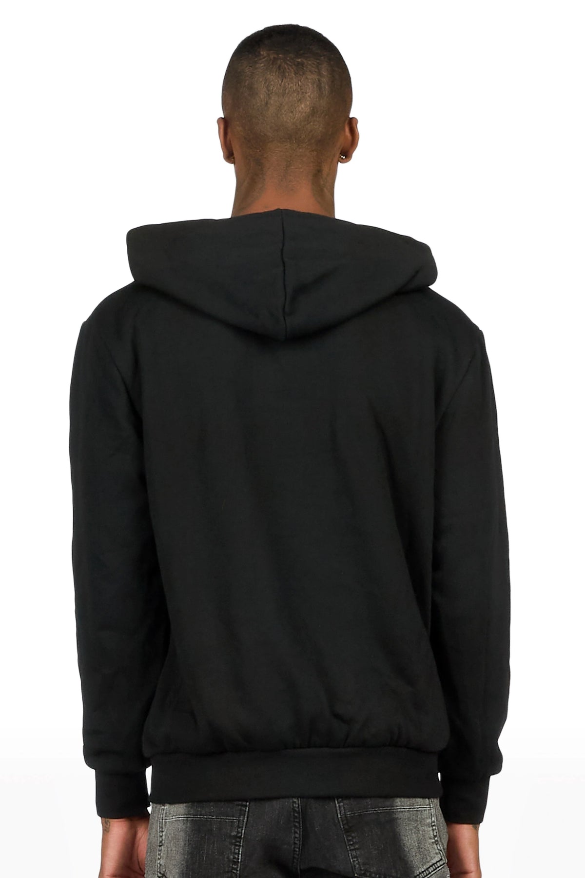 Andros Black Graphic Hoodie