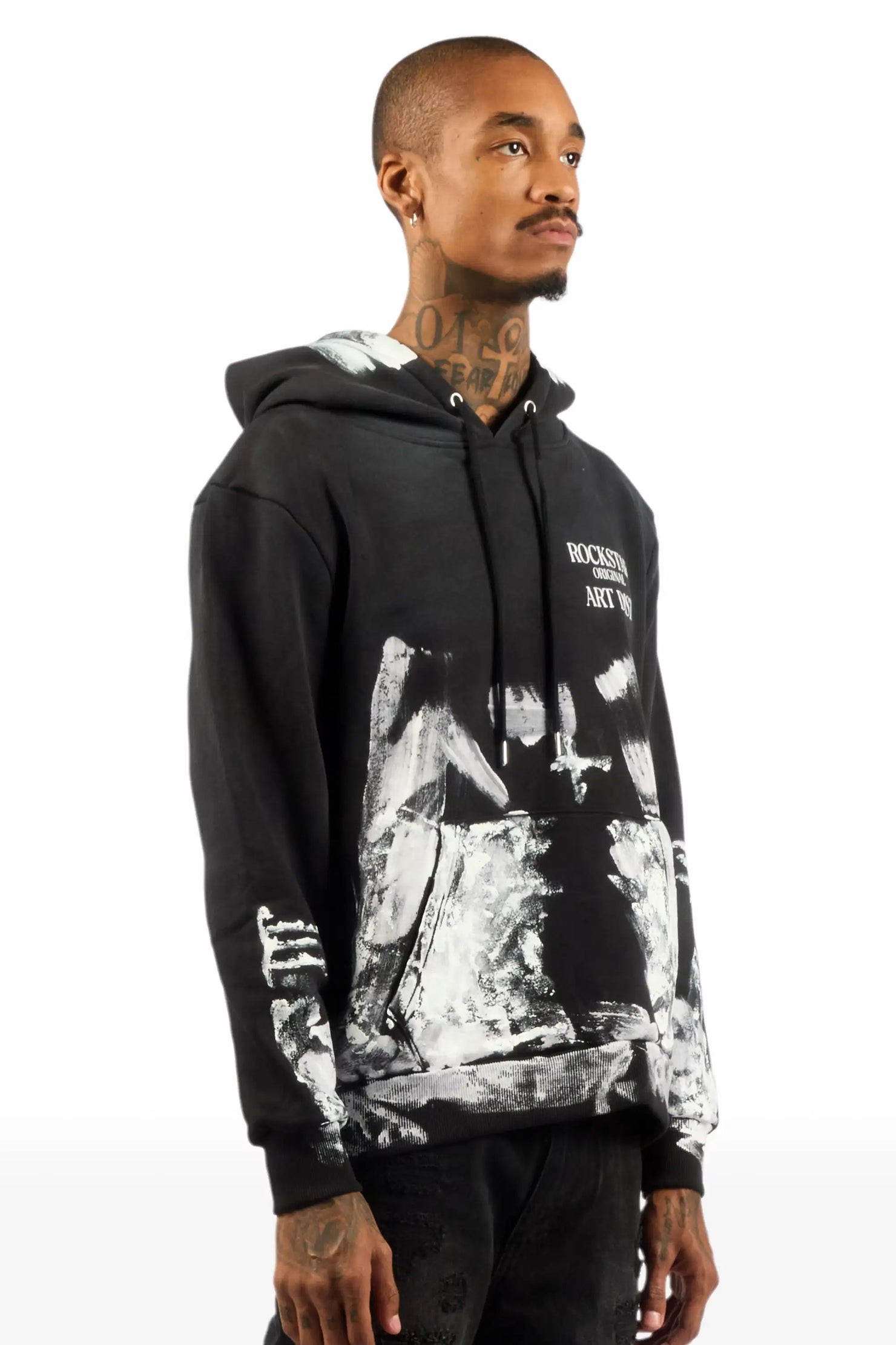 Filip Black Graphic Hoodie