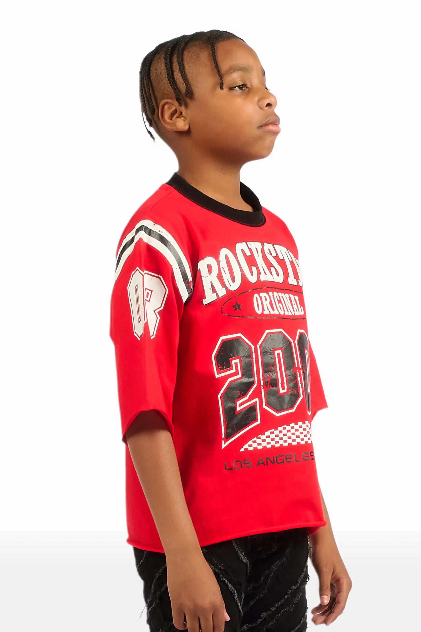 Boys Jaren Red Jersey Tee