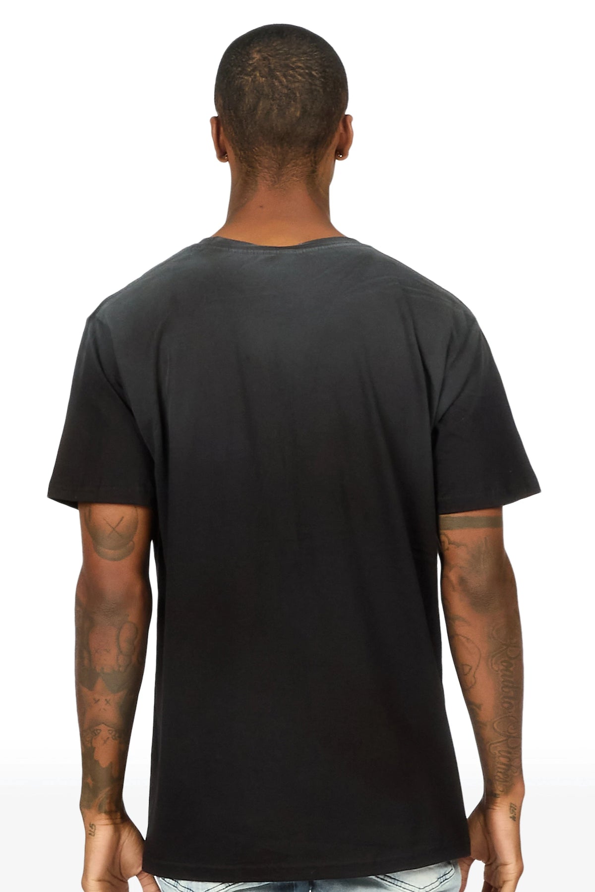 Ronan Black Oversized Graphic T-Shirt