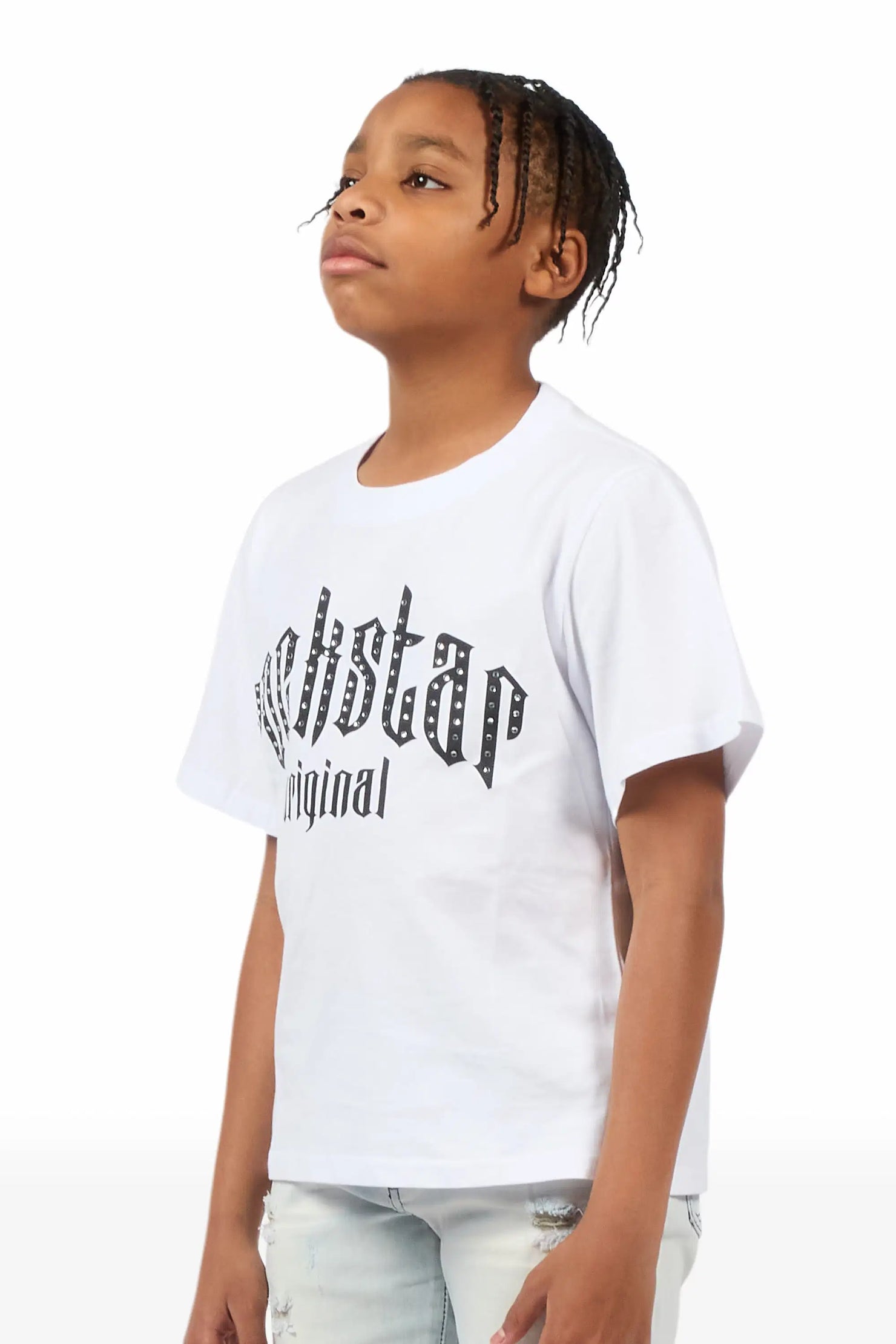 Boys Sherriso White Rhinestone T-Shirt