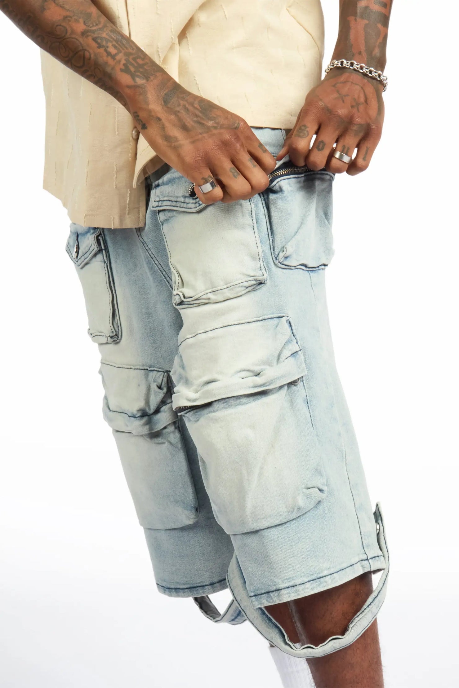 Mahesh Blue Denim Short