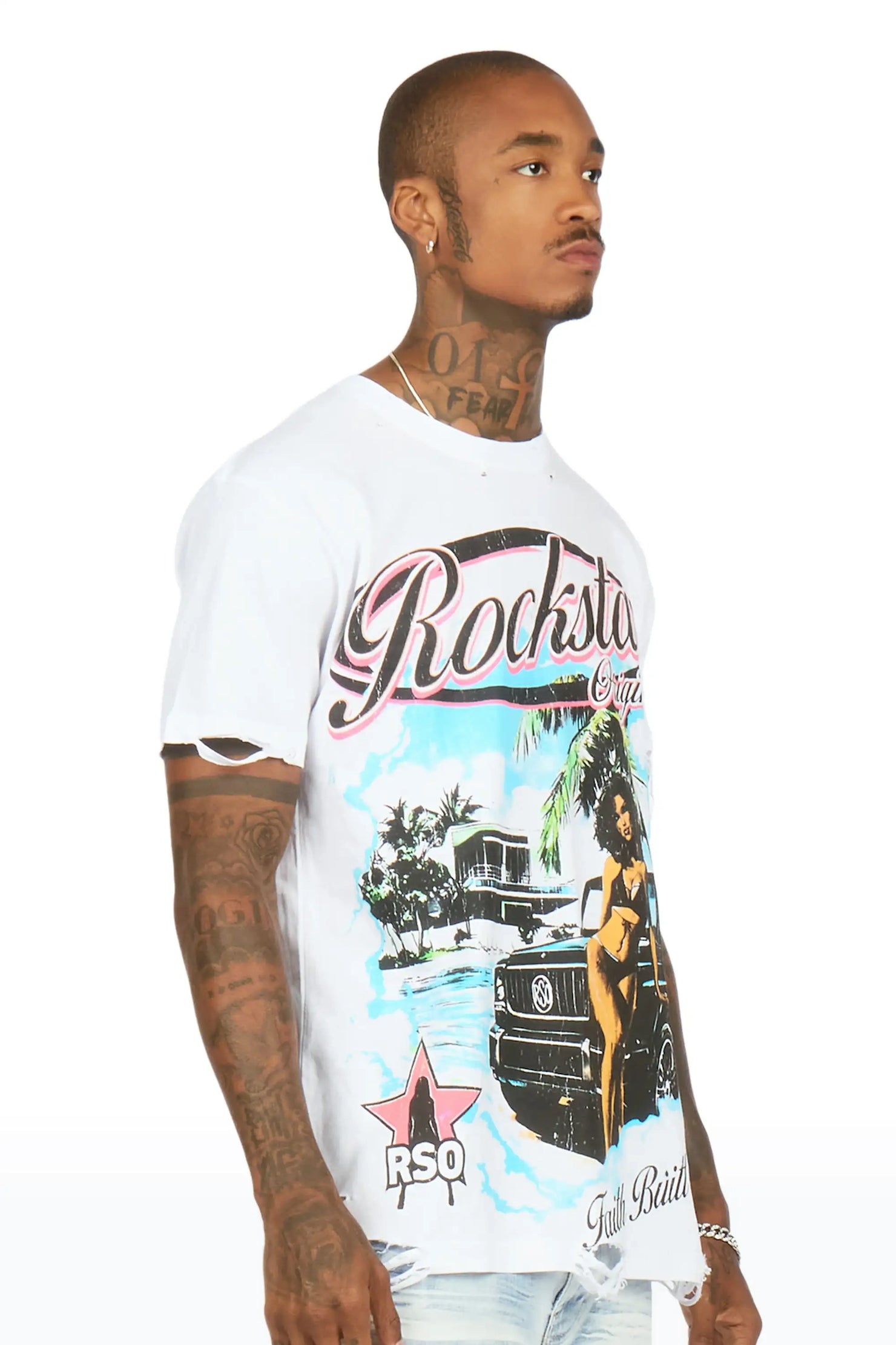 Murrell White Oversized T-Shirt