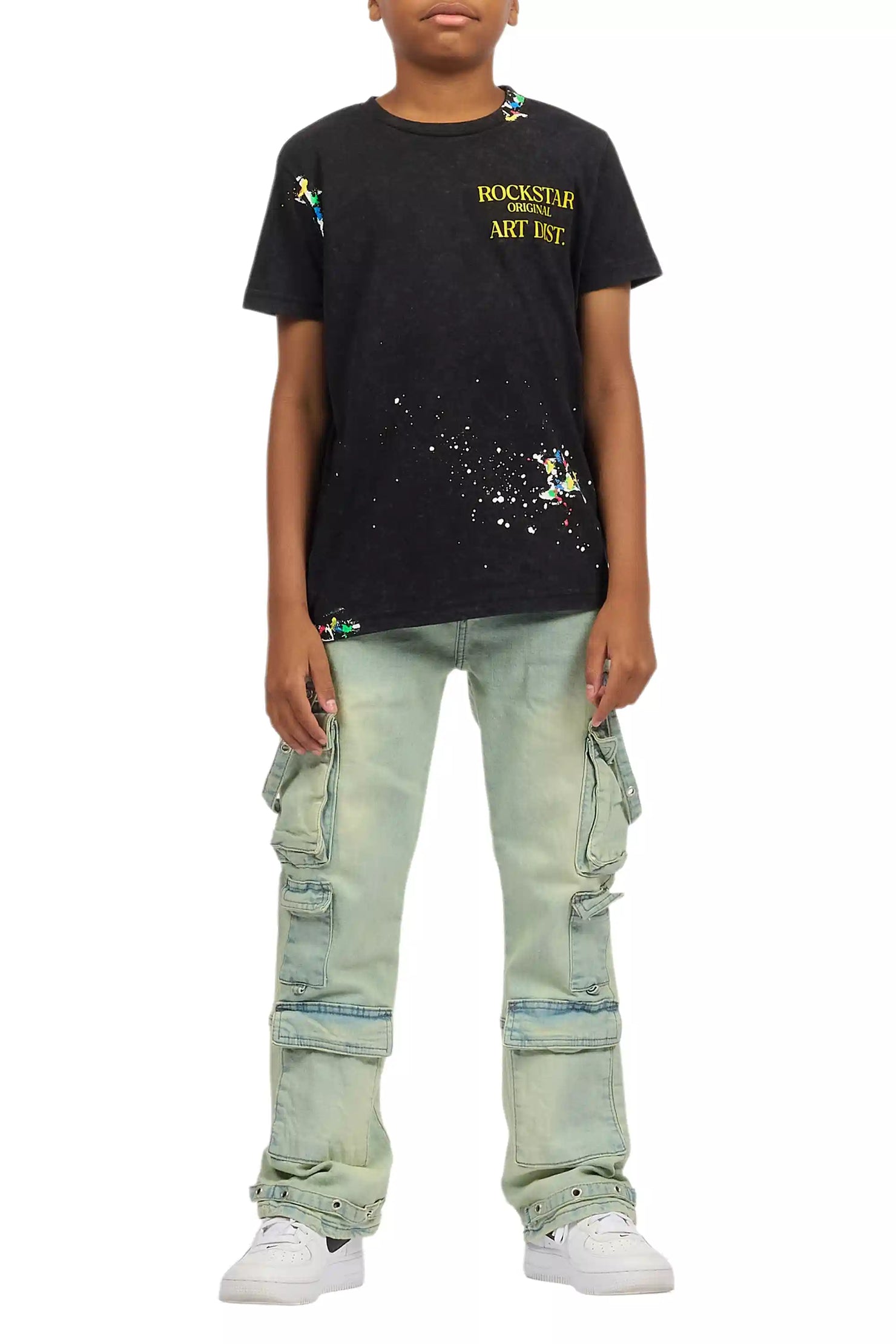 Boys Iggy Ice Blue Flare Jean