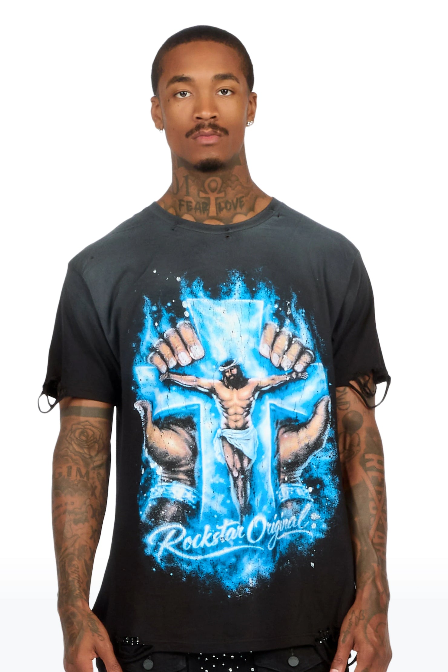 Cee Black Oversized Graphic T-Shirt