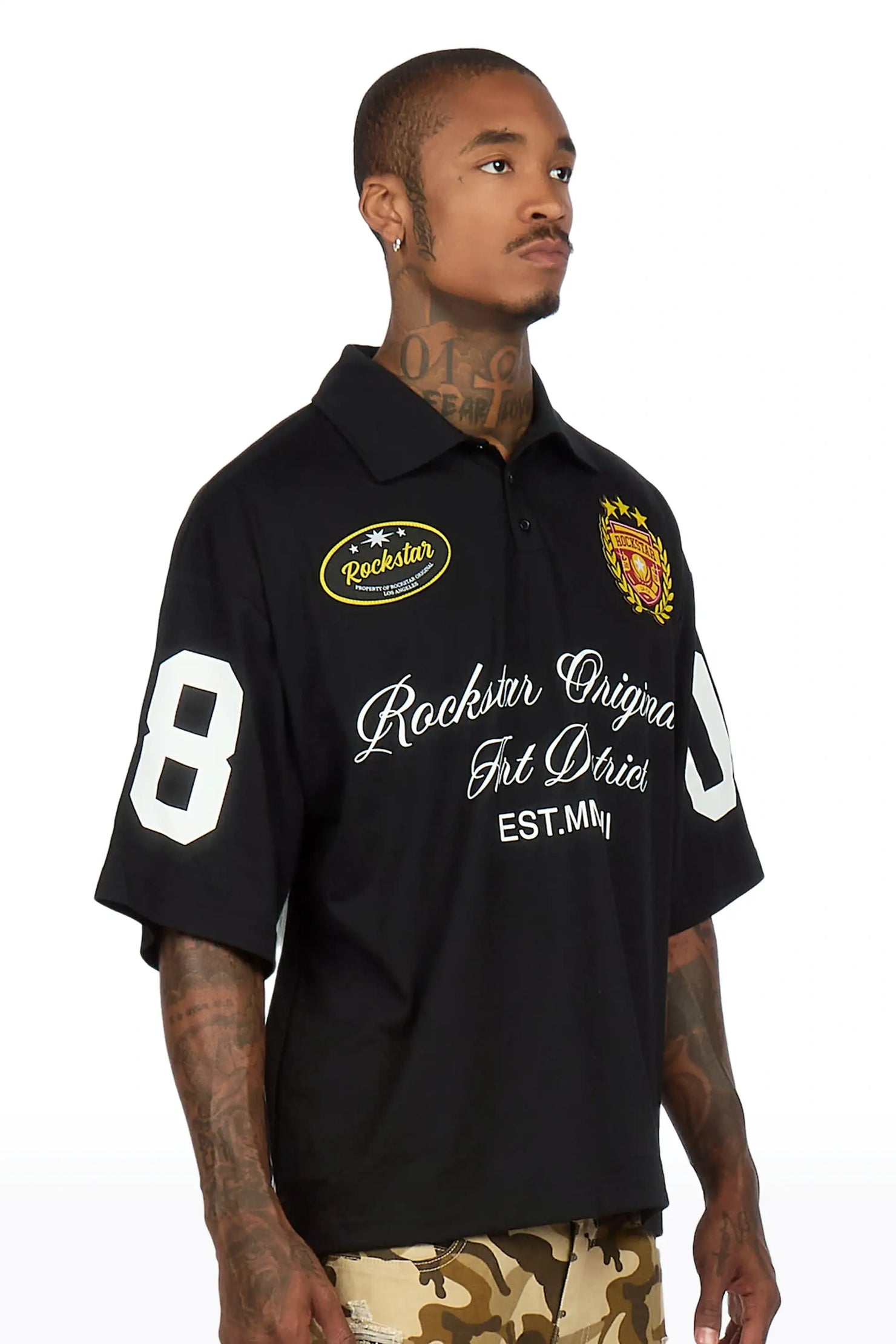 Amiro Black Polo Shirt