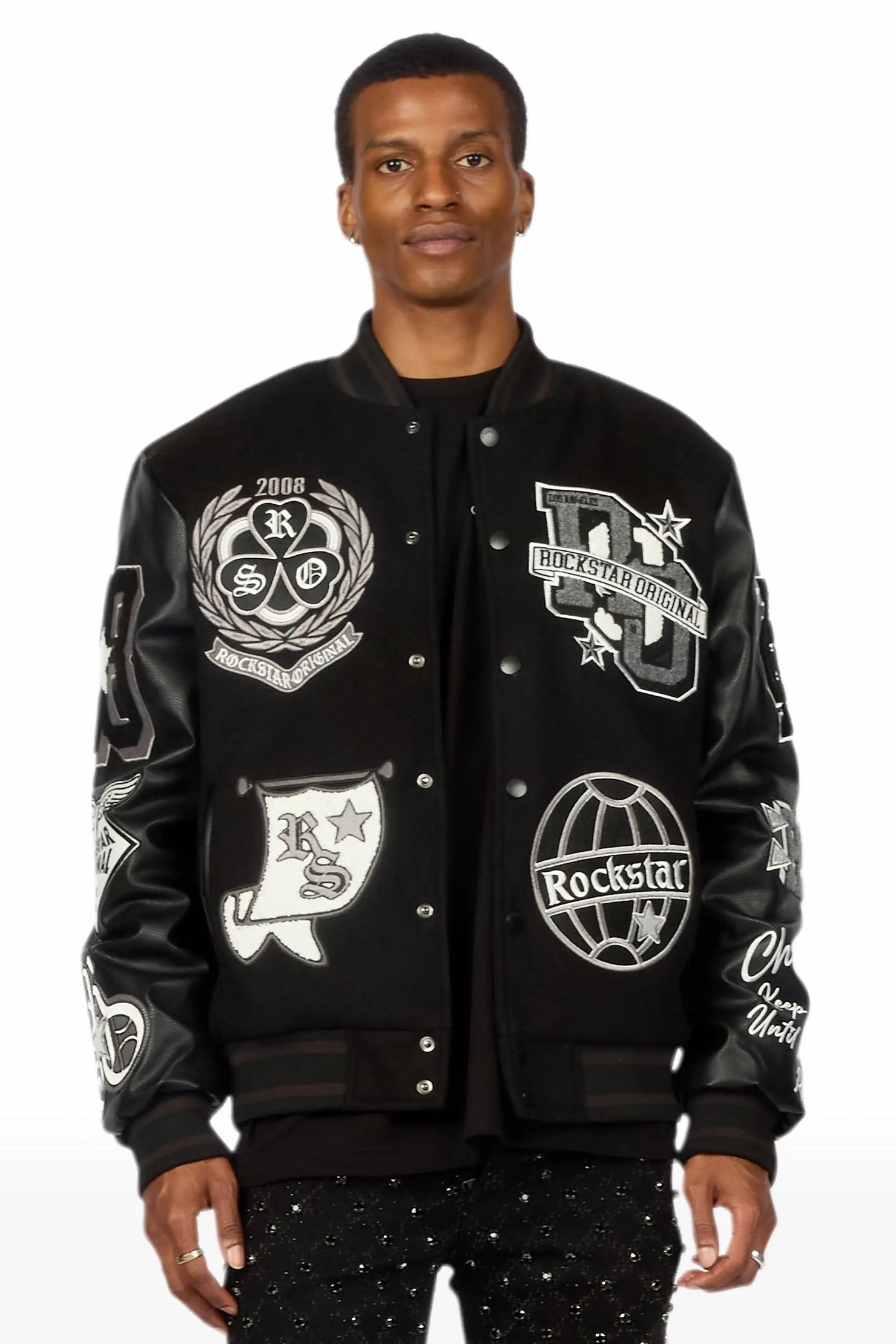 Gallant Black Varsity Jacket