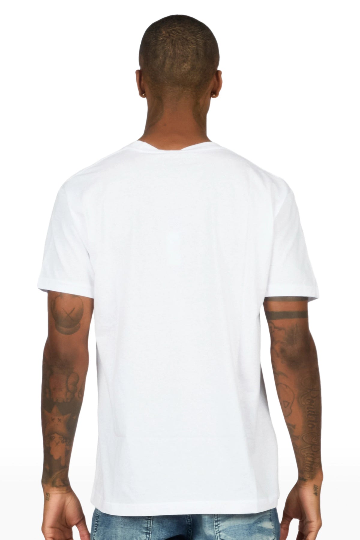 Deiter 2.0 White Oversized Graphic T-Shirt