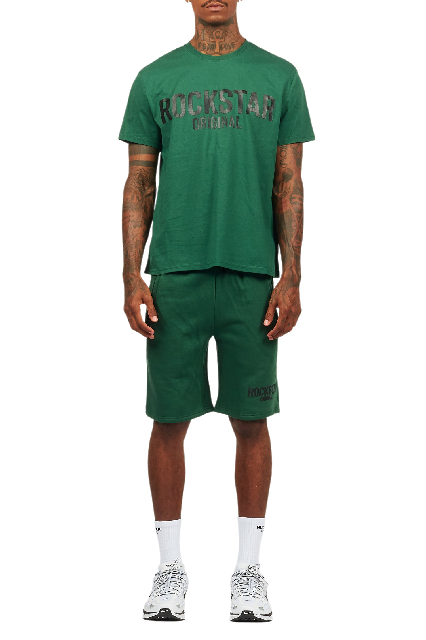 Sana Green/Black Short Set