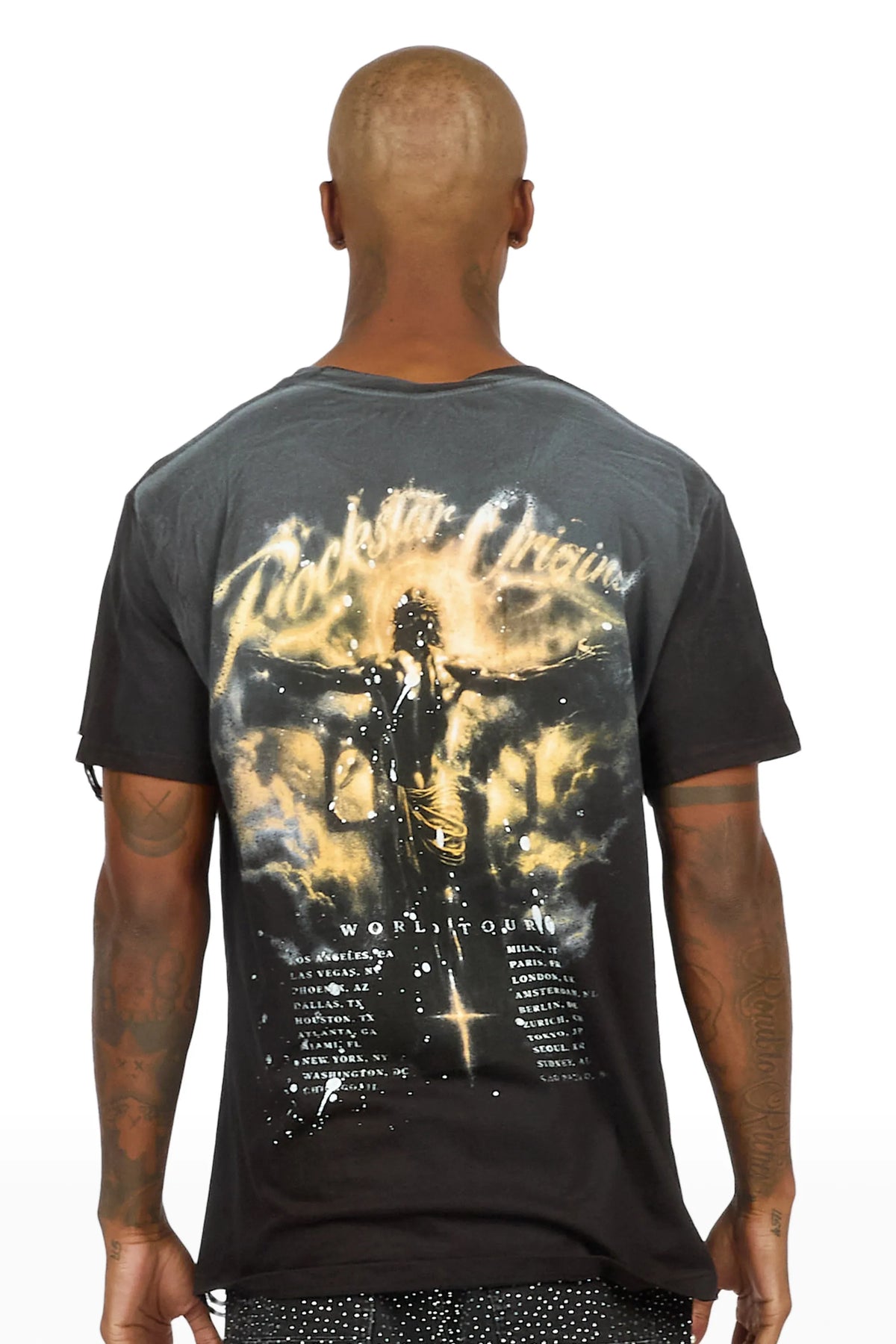 Dade Black Oversized Graphic T-Shirt