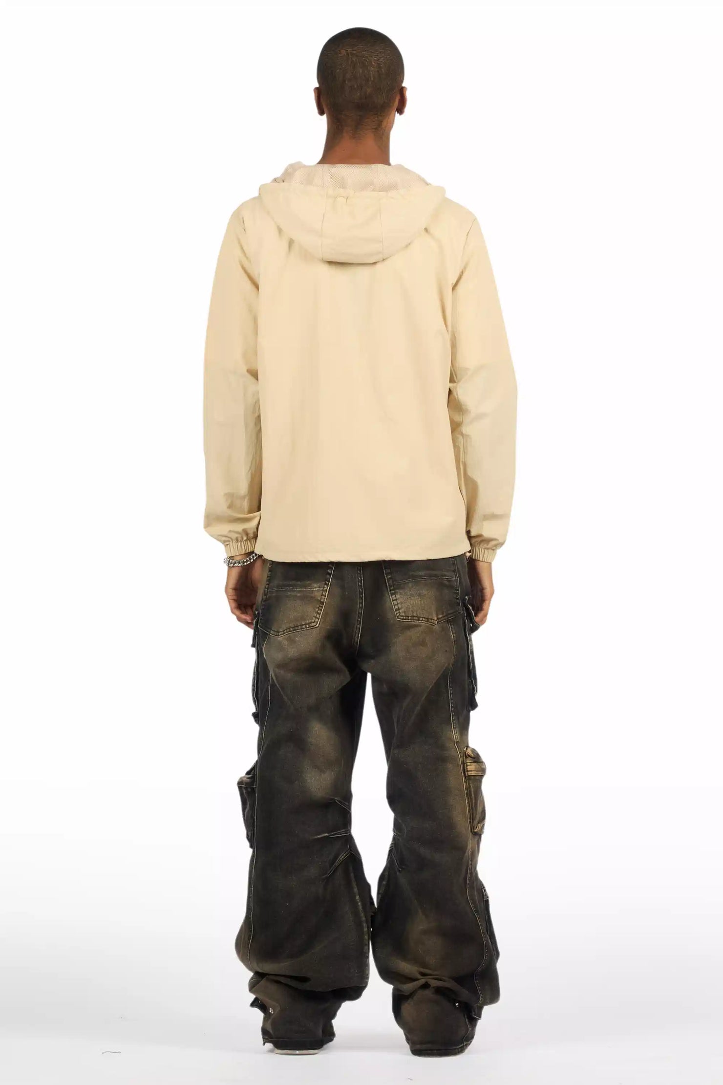 Mahesh Tint Grey Baggy Cargo Jean