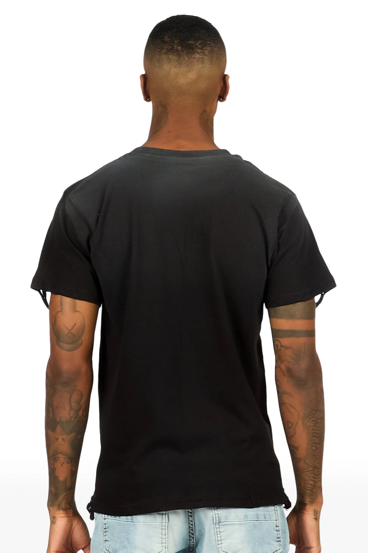 Nile Black Oversized Graphic T-Shirt