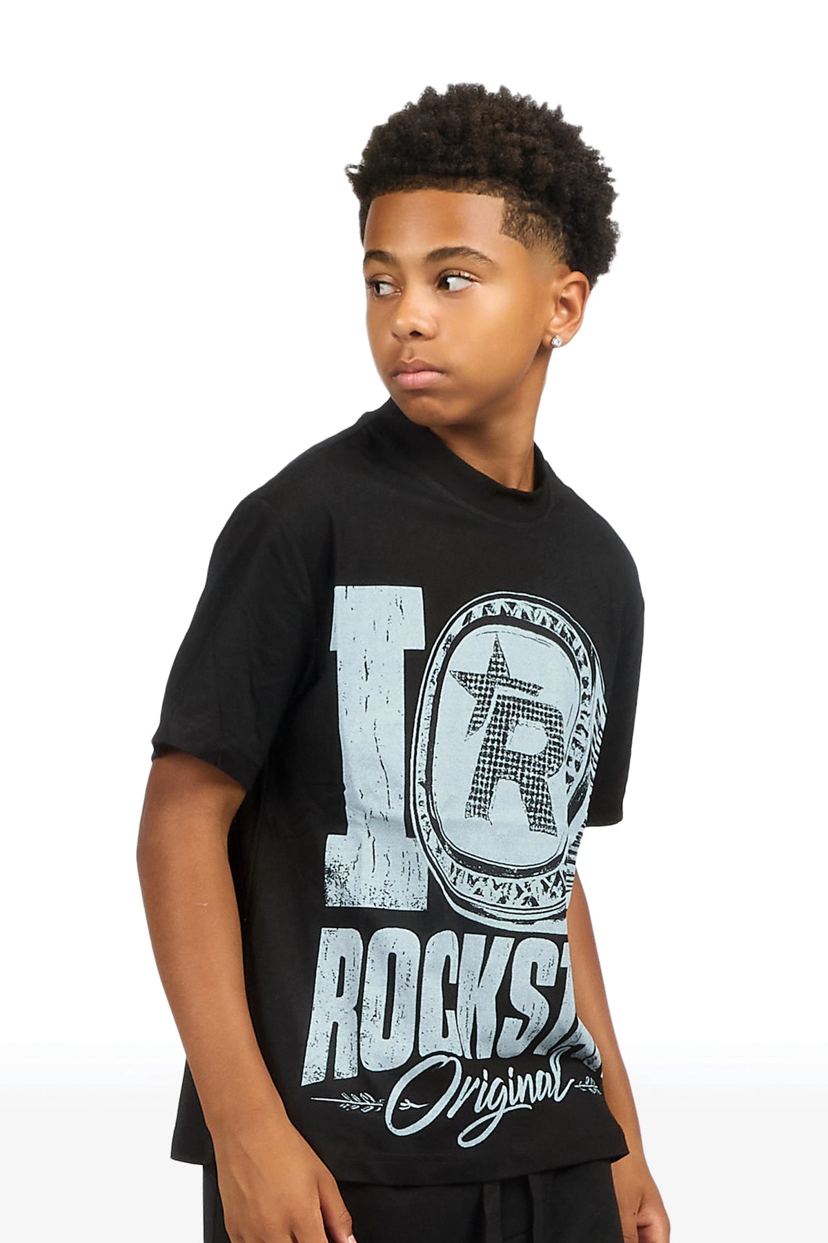Boys Zorren Black Graphic T-Shirt