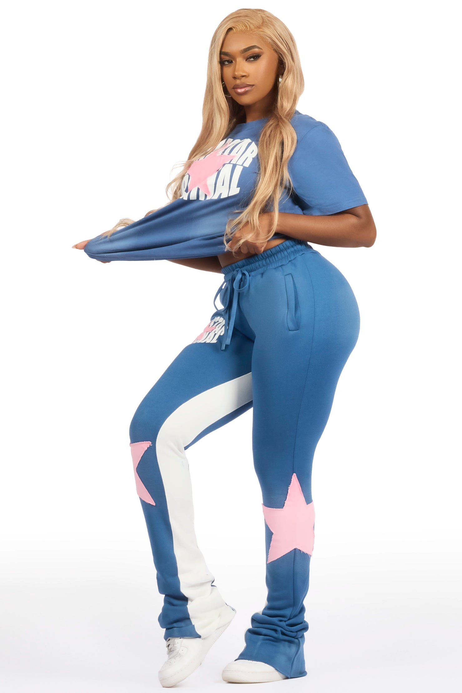 Kaliyah Navy T-Shirt Trackset