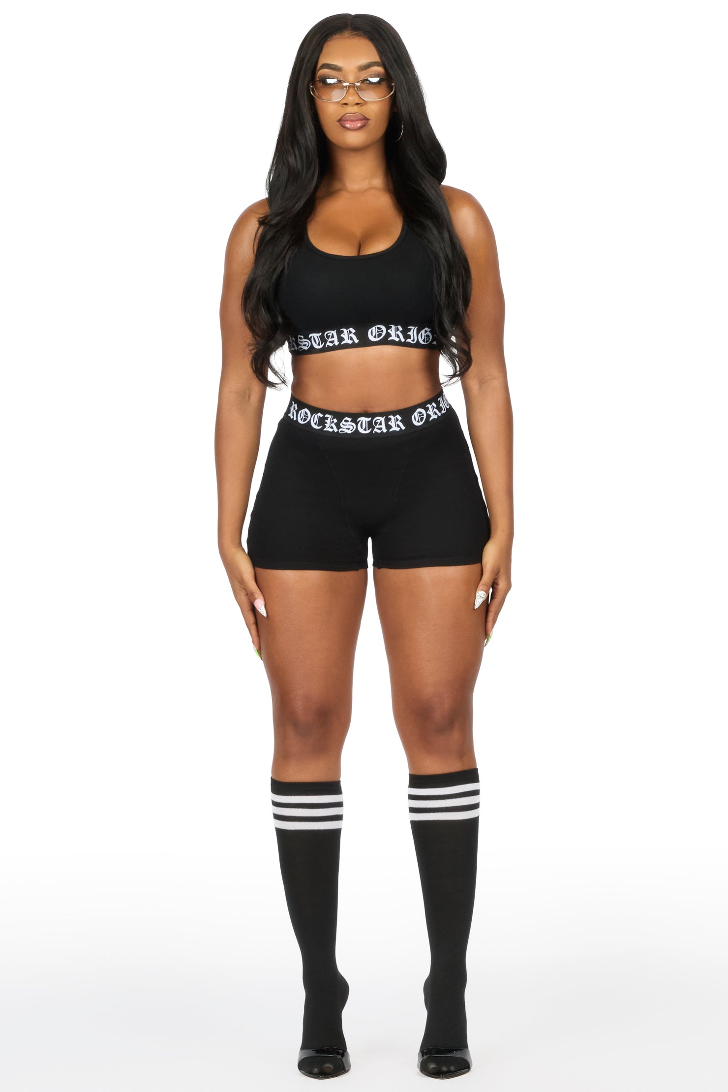 Tyziana Black Sports Bra