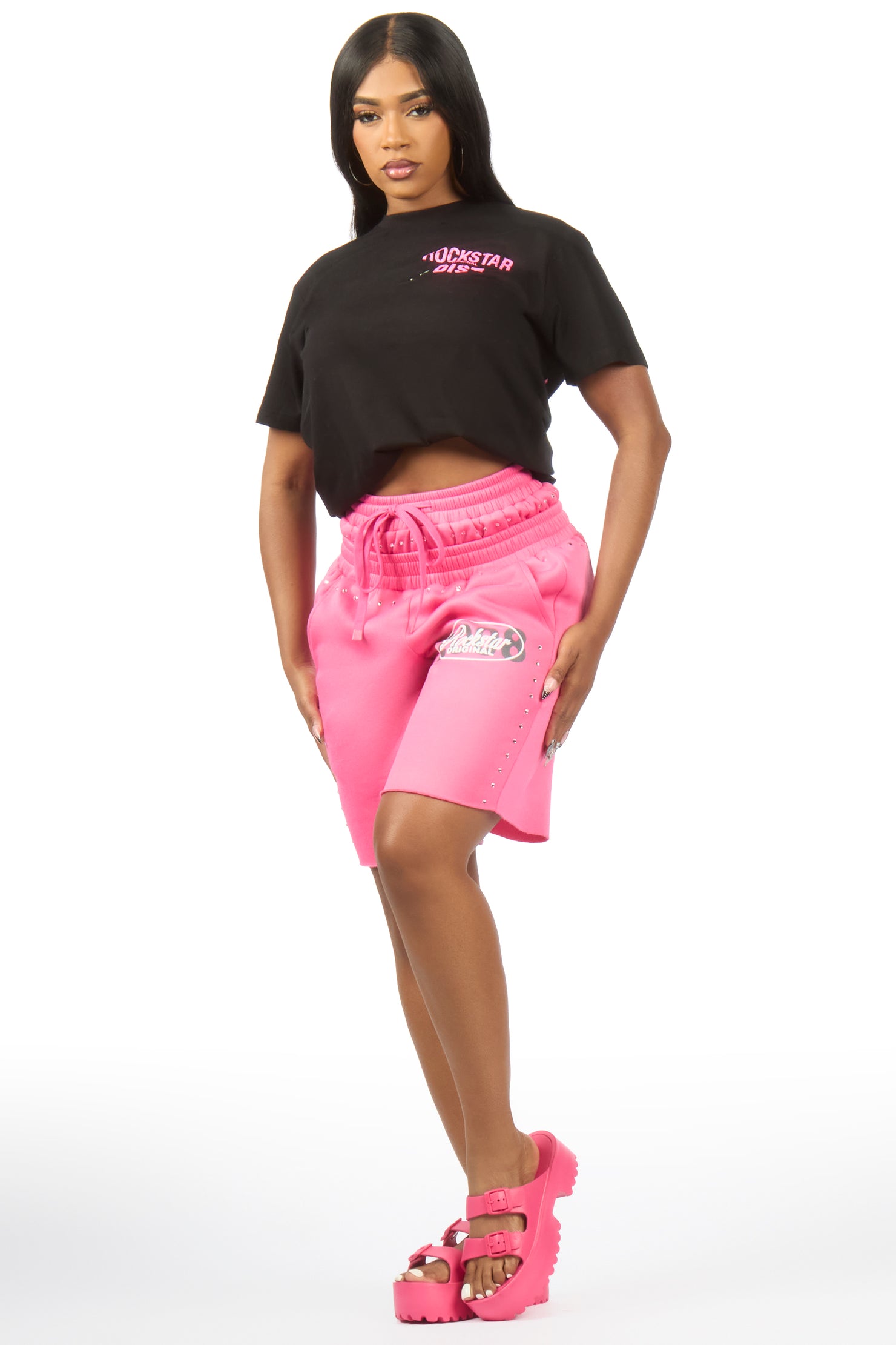 Dezstany Pink Baggy Short
