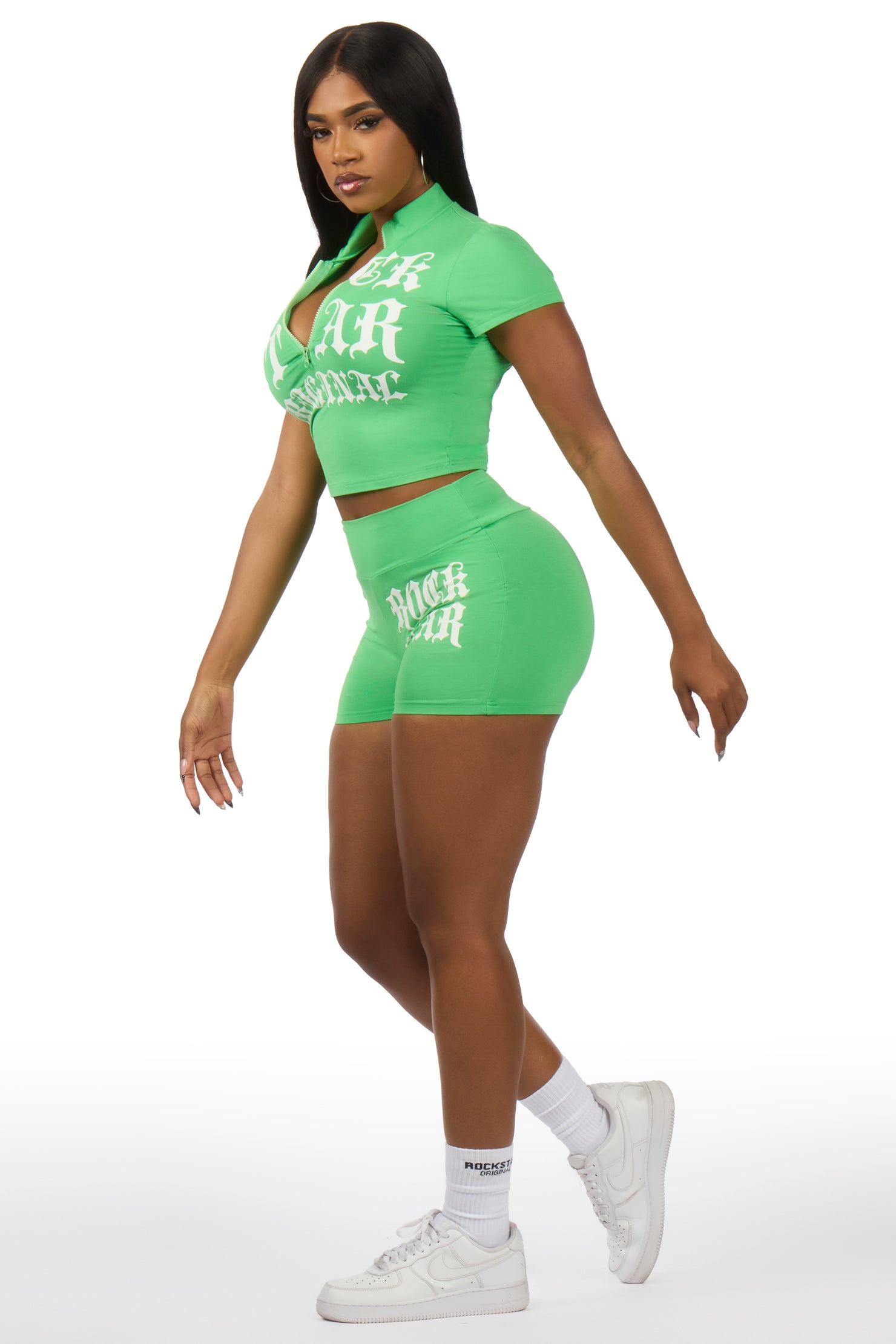 Takeshia Green Short Set