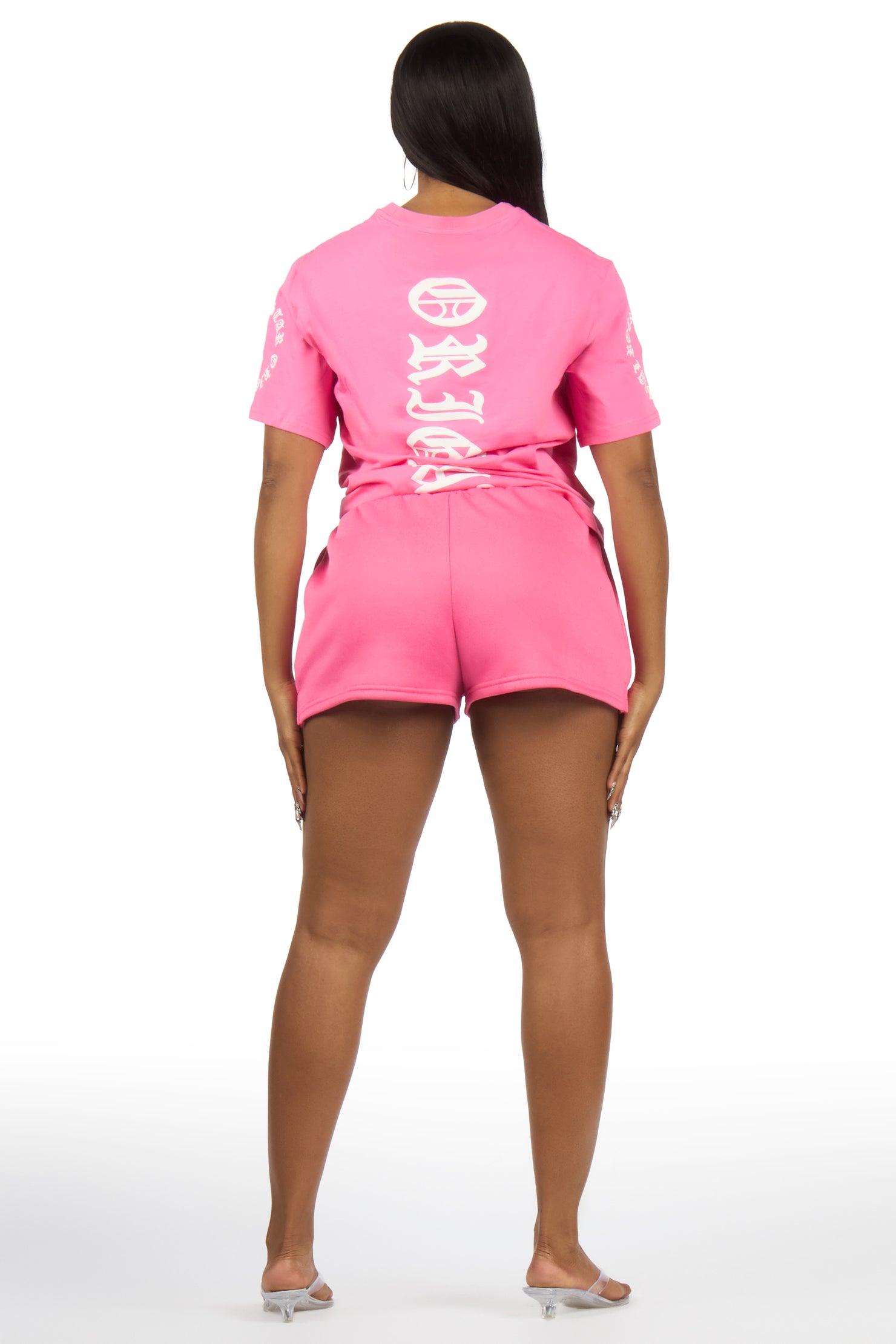 Kambrie Pink T-Shirt Short Set