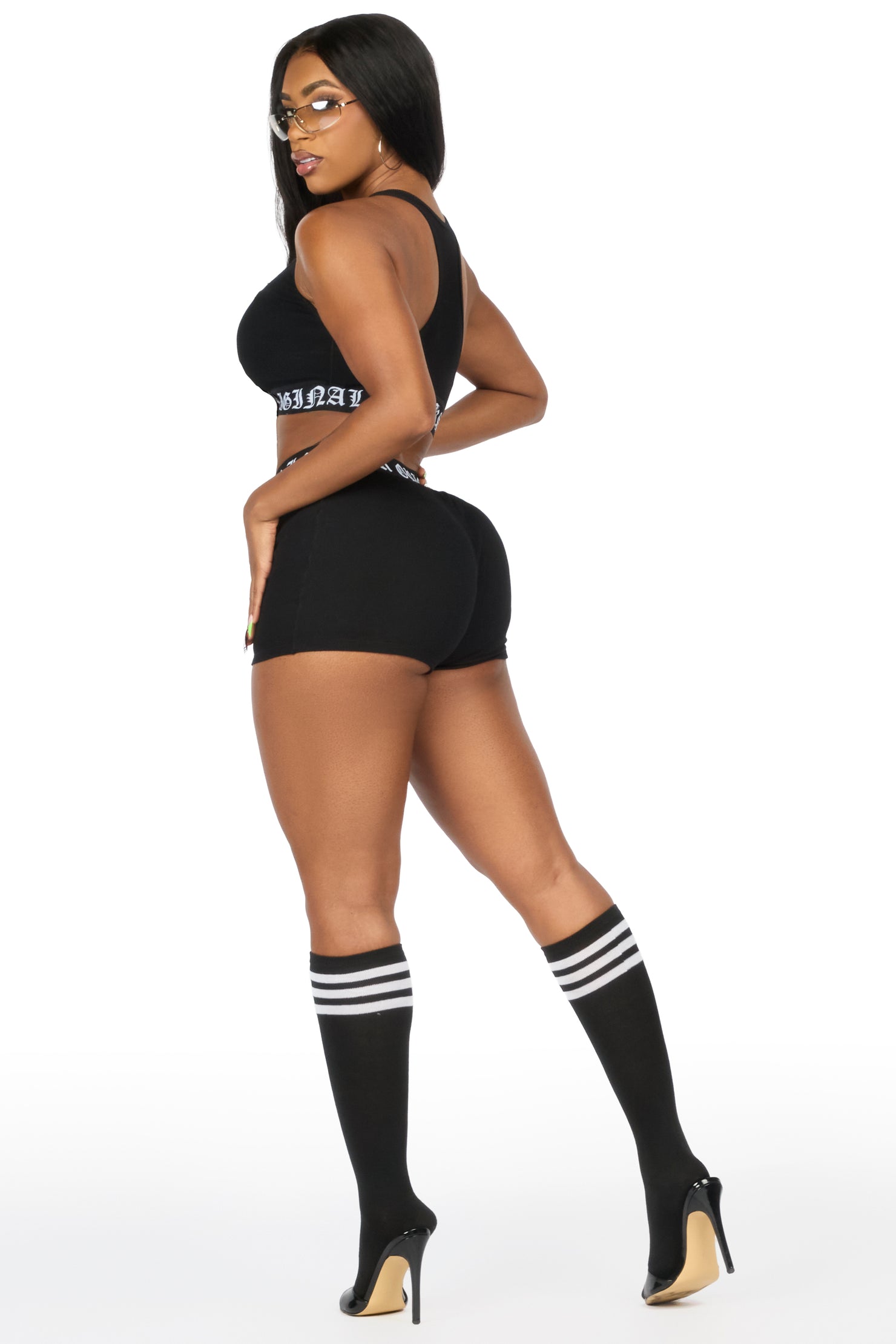 Tyziana Black Sports Bra