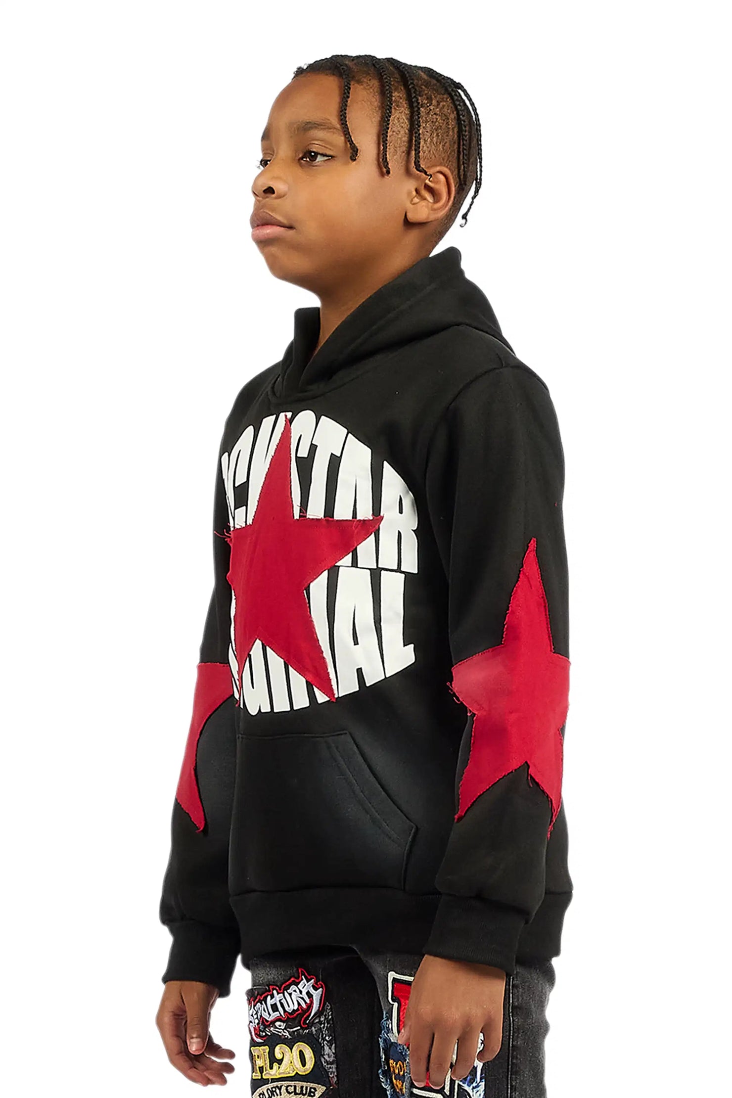 Boys States 2.0 Black Graphic Hoodie