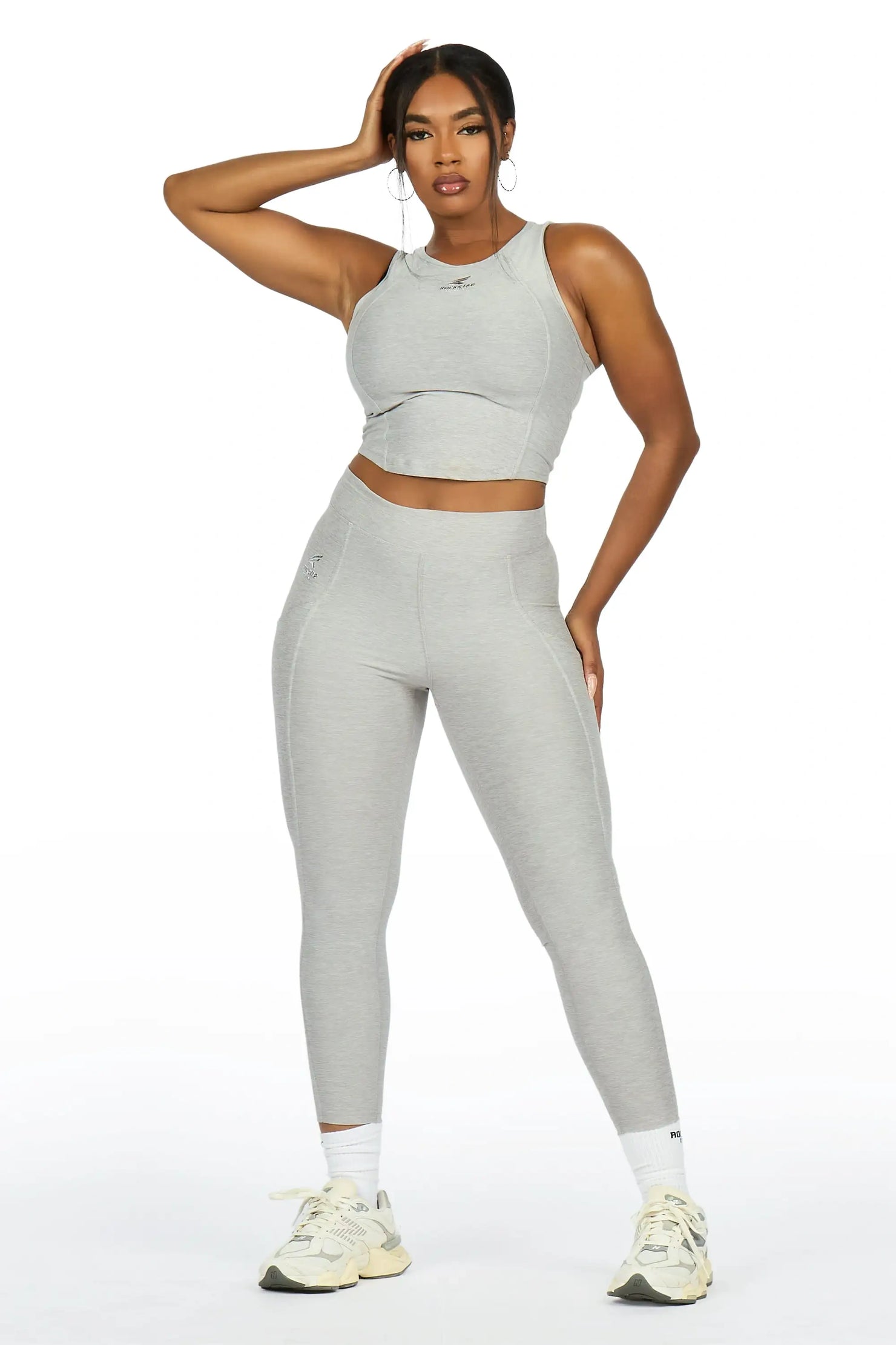 Laveta Grey Tank Active Set