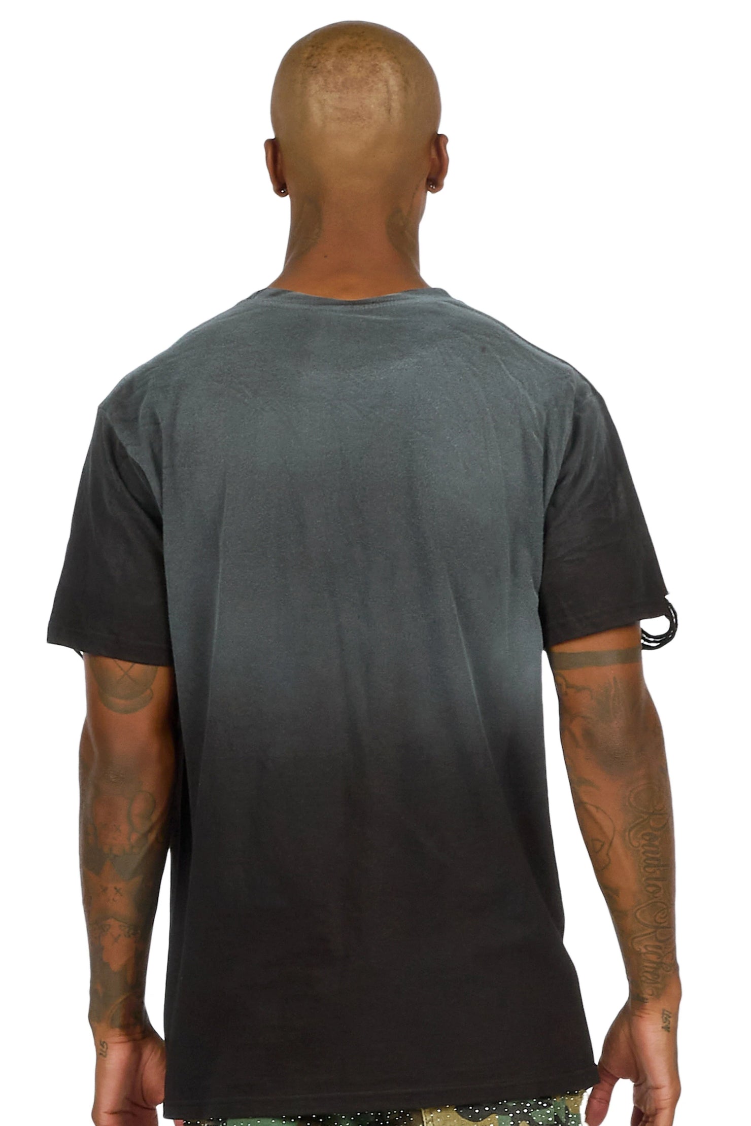 Hendry Black Oversized Graphic T-Shirt