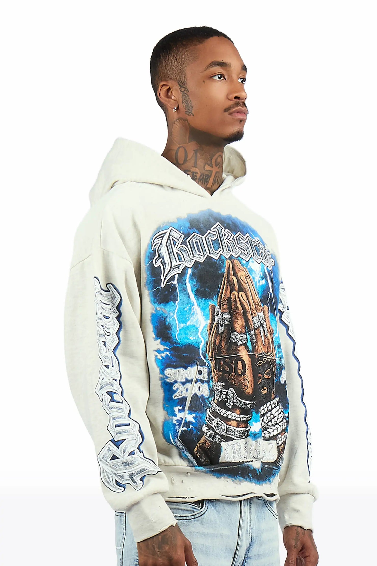 Thorne Light Oatmeal Graphic Hoodie