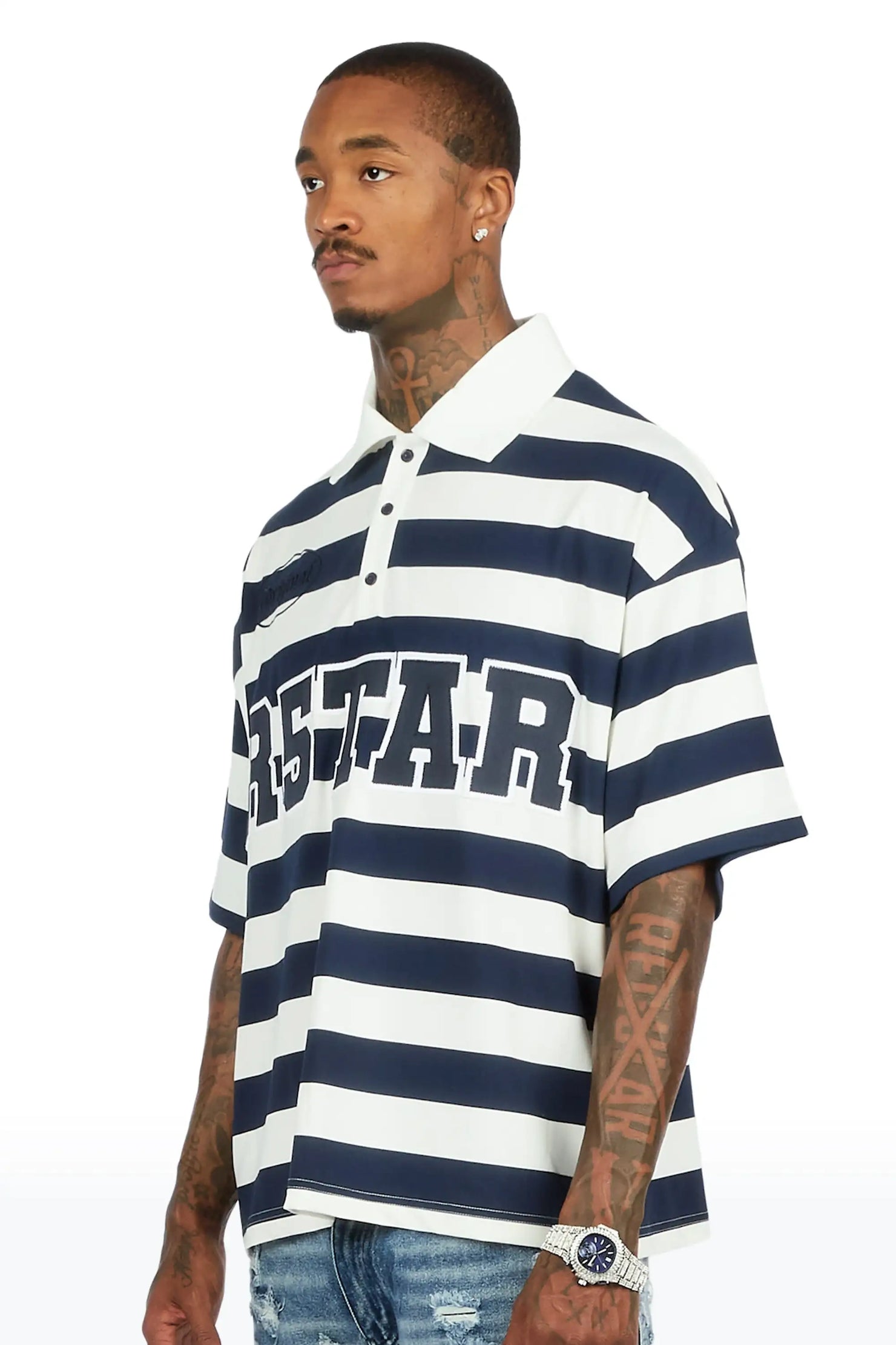 Fintan Navy Polo Shirt