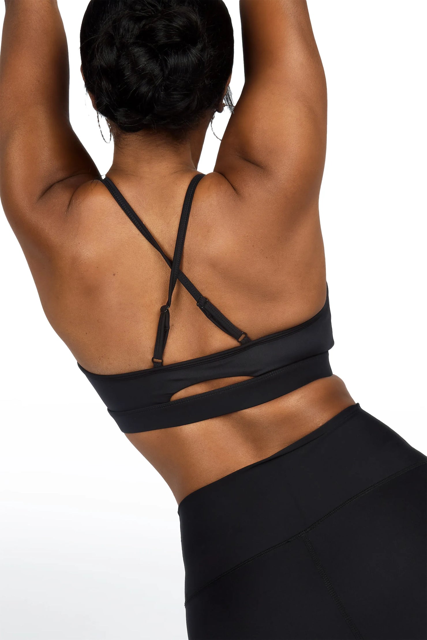 Donika Black Tank Active Legging Set