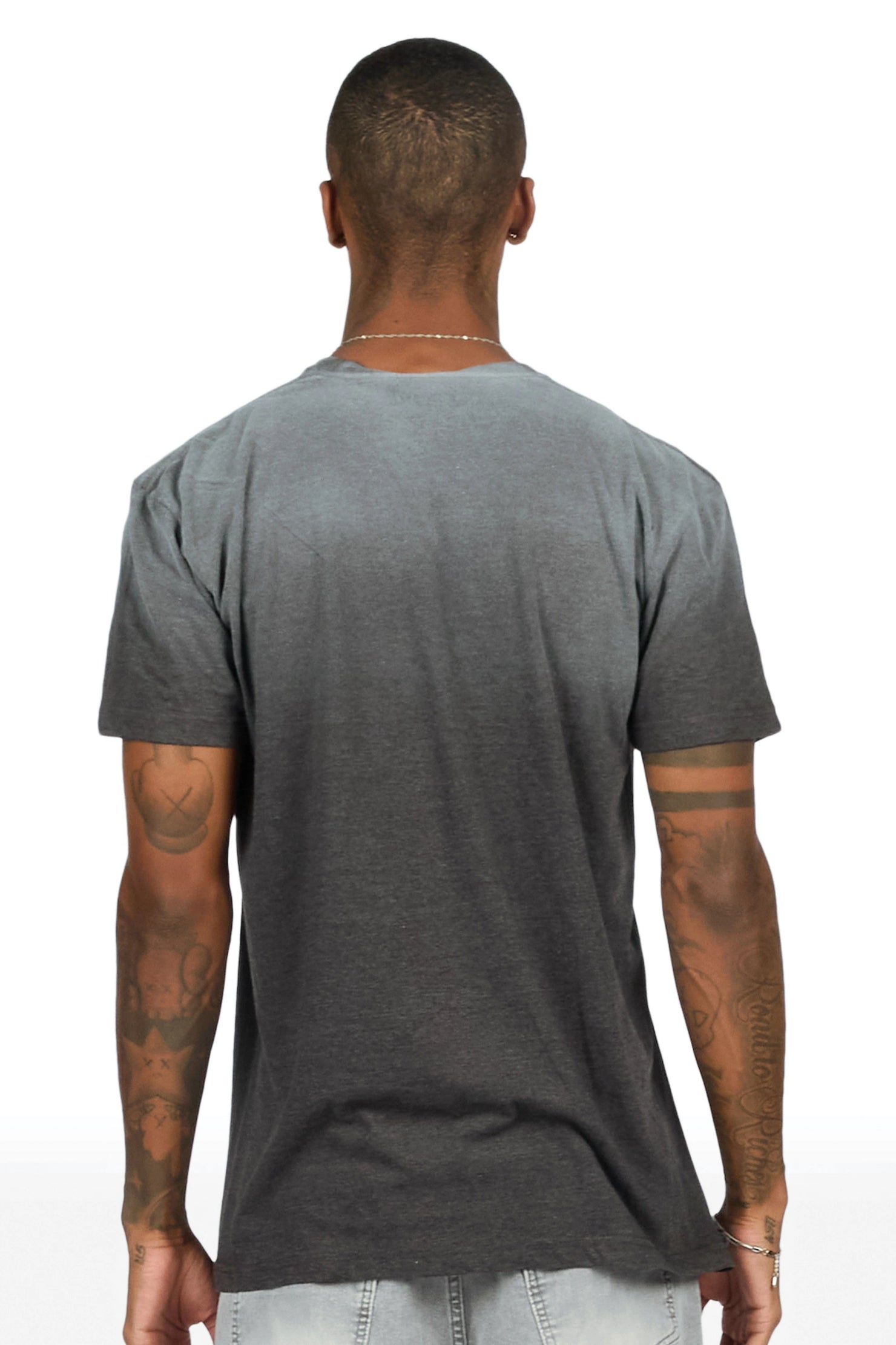 Ghini Charcoal Oversized Graphic T-Shirt