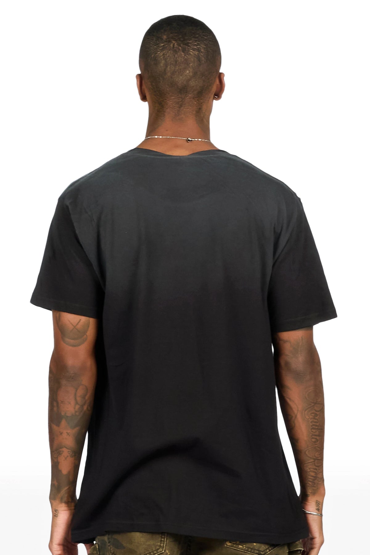 Laflare Black Oversized Graphic T-Shirt