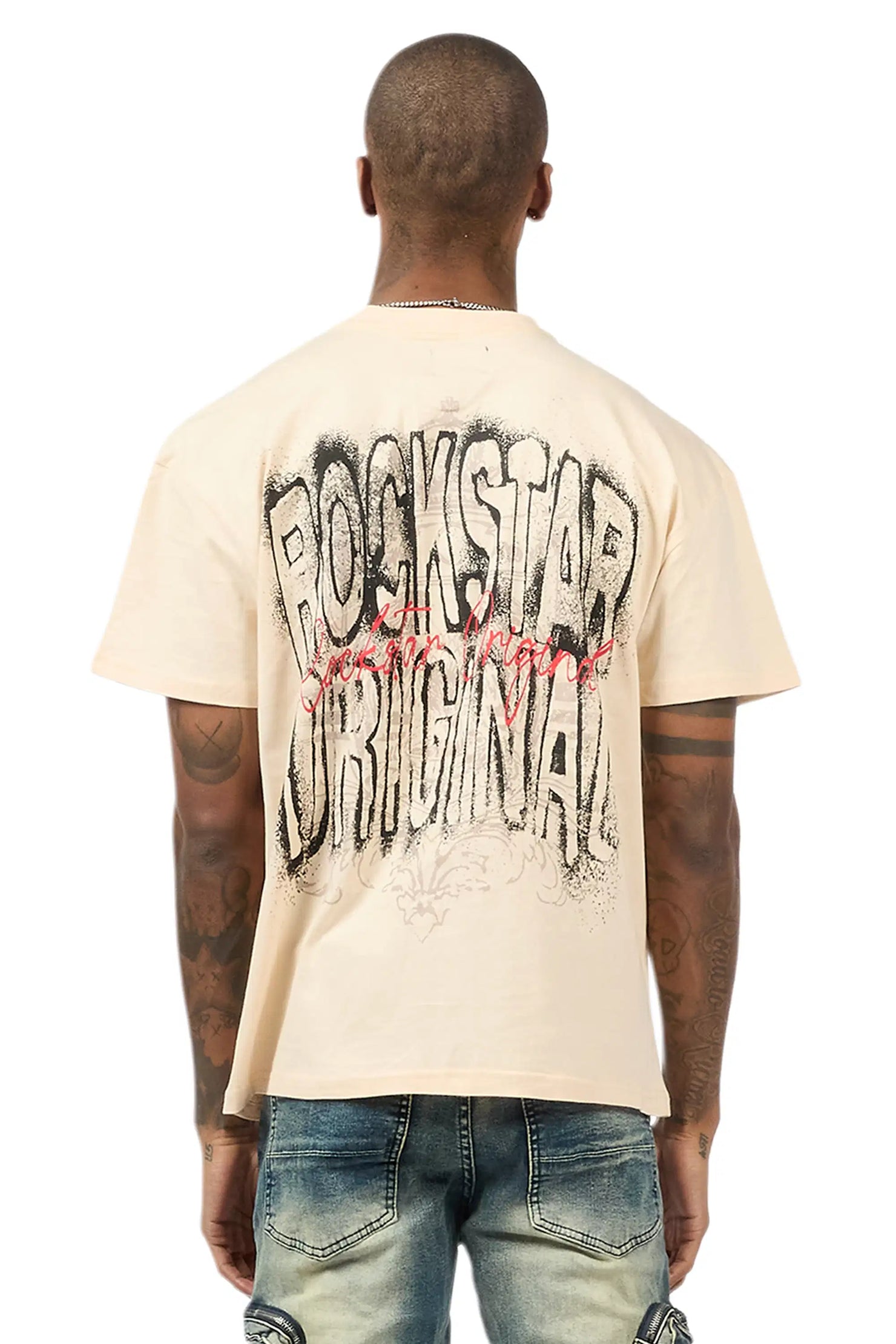 Irix Beige Oversized Graphic T-Shirt