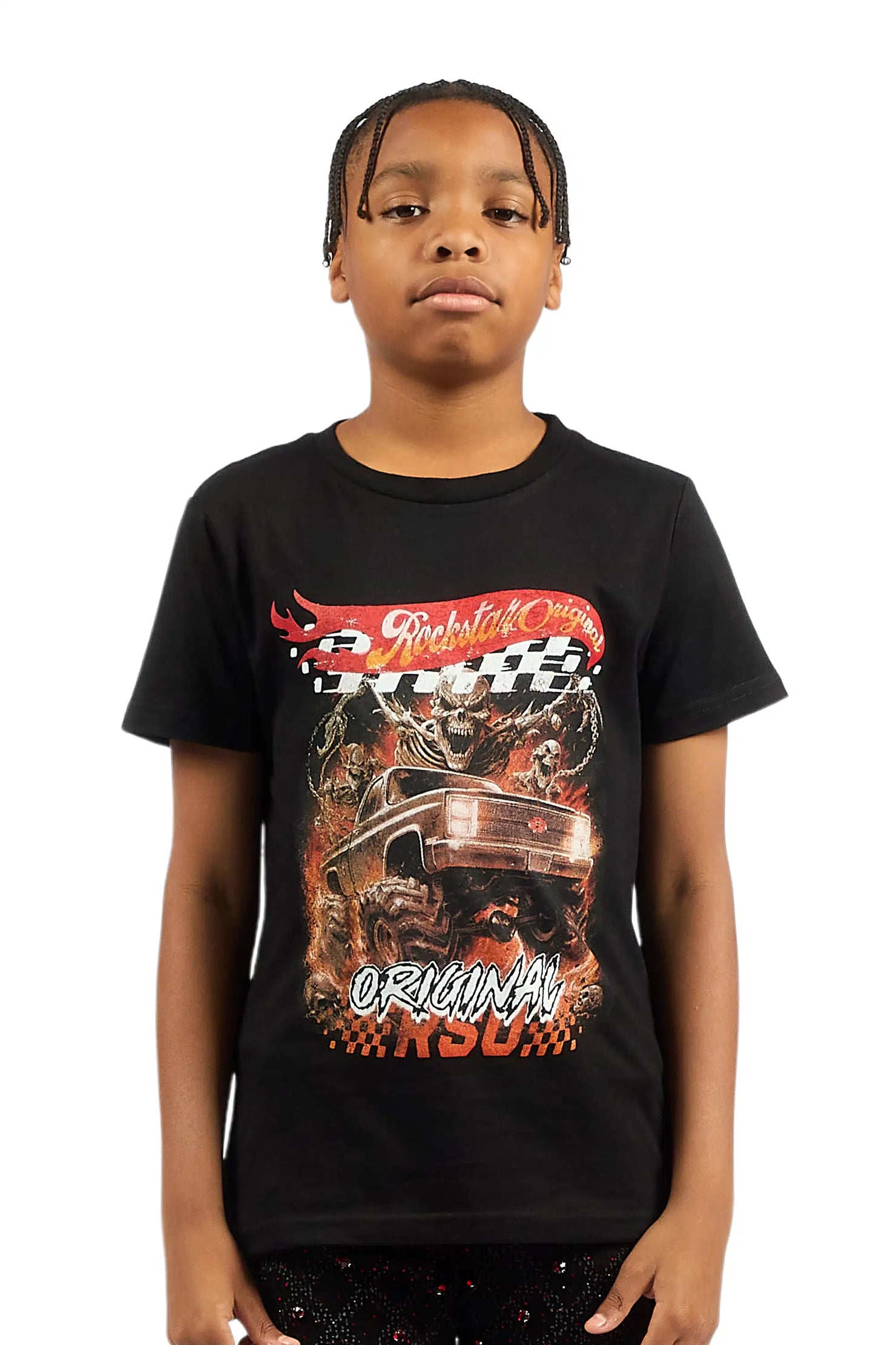 Boys Dreamer Black Graphic T-Shirt