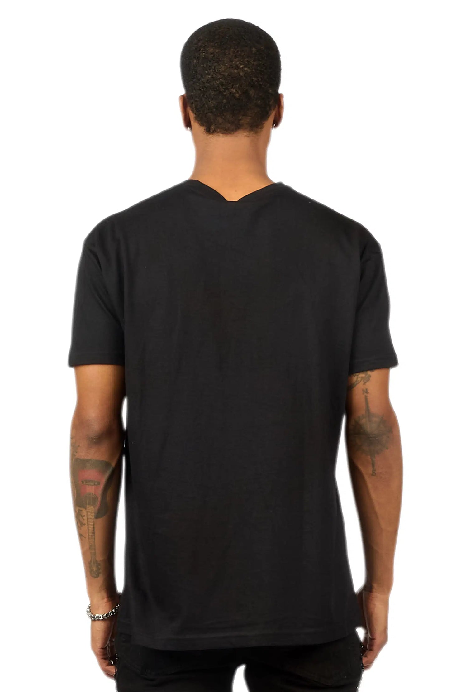 Damarion Black Oversized Graphic T-Shirt