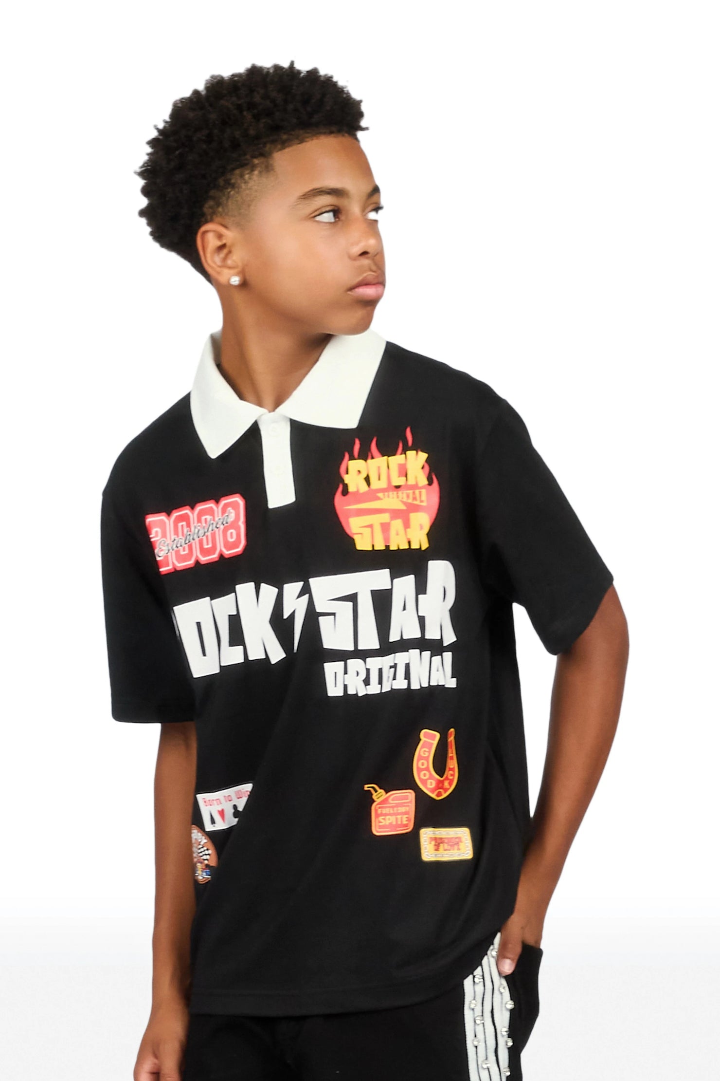 Boys Jimy Black Polo