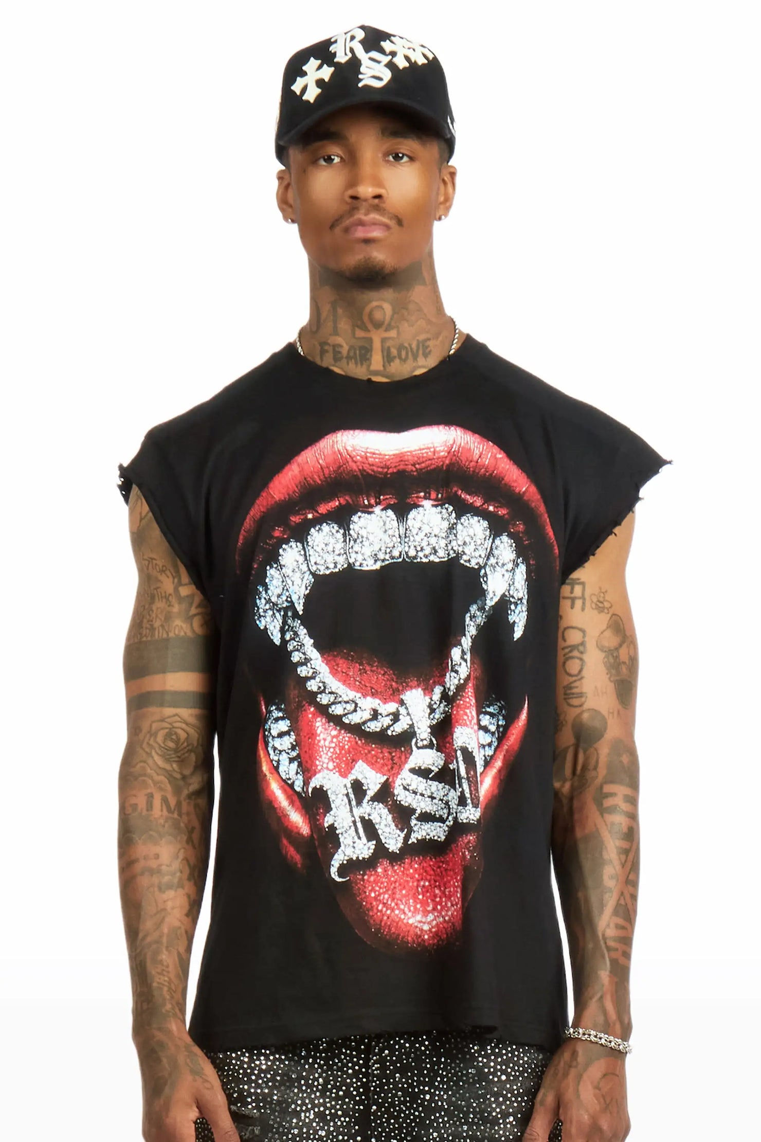 Noctis Black Cut off Tee
