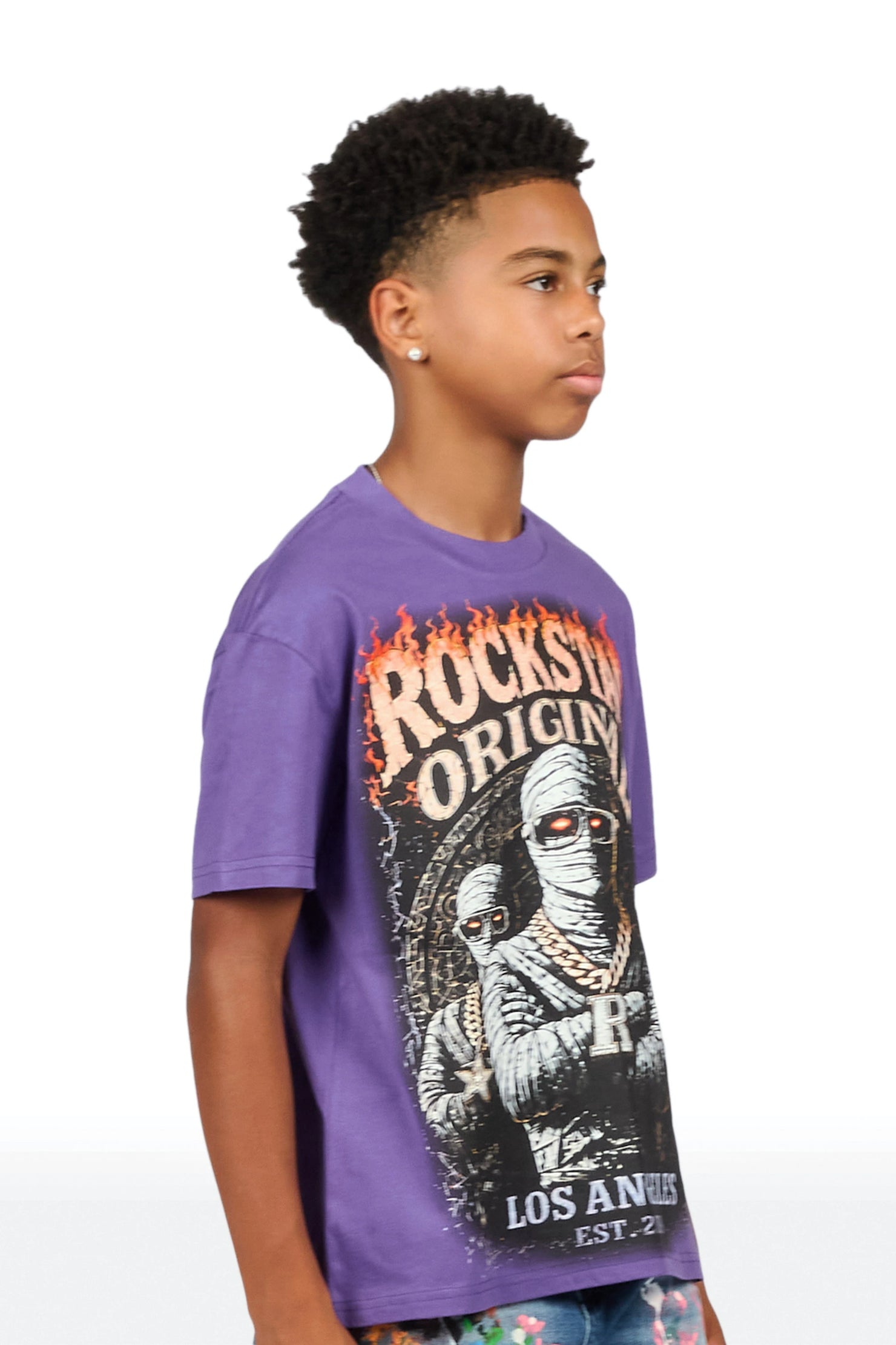 Boys Taunt Purple Grapchic T-Shirt